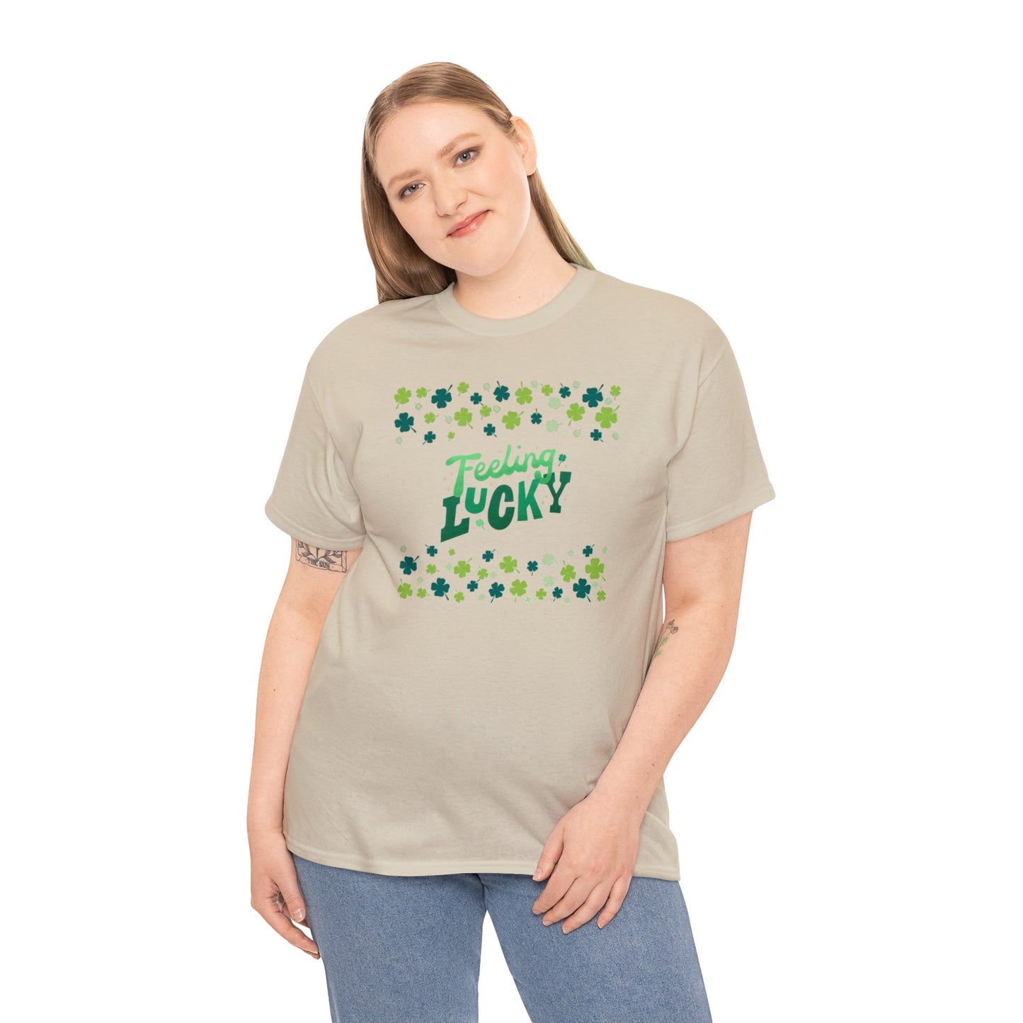 Feeling Lucky Shamrock - Heavy Cotton Tee