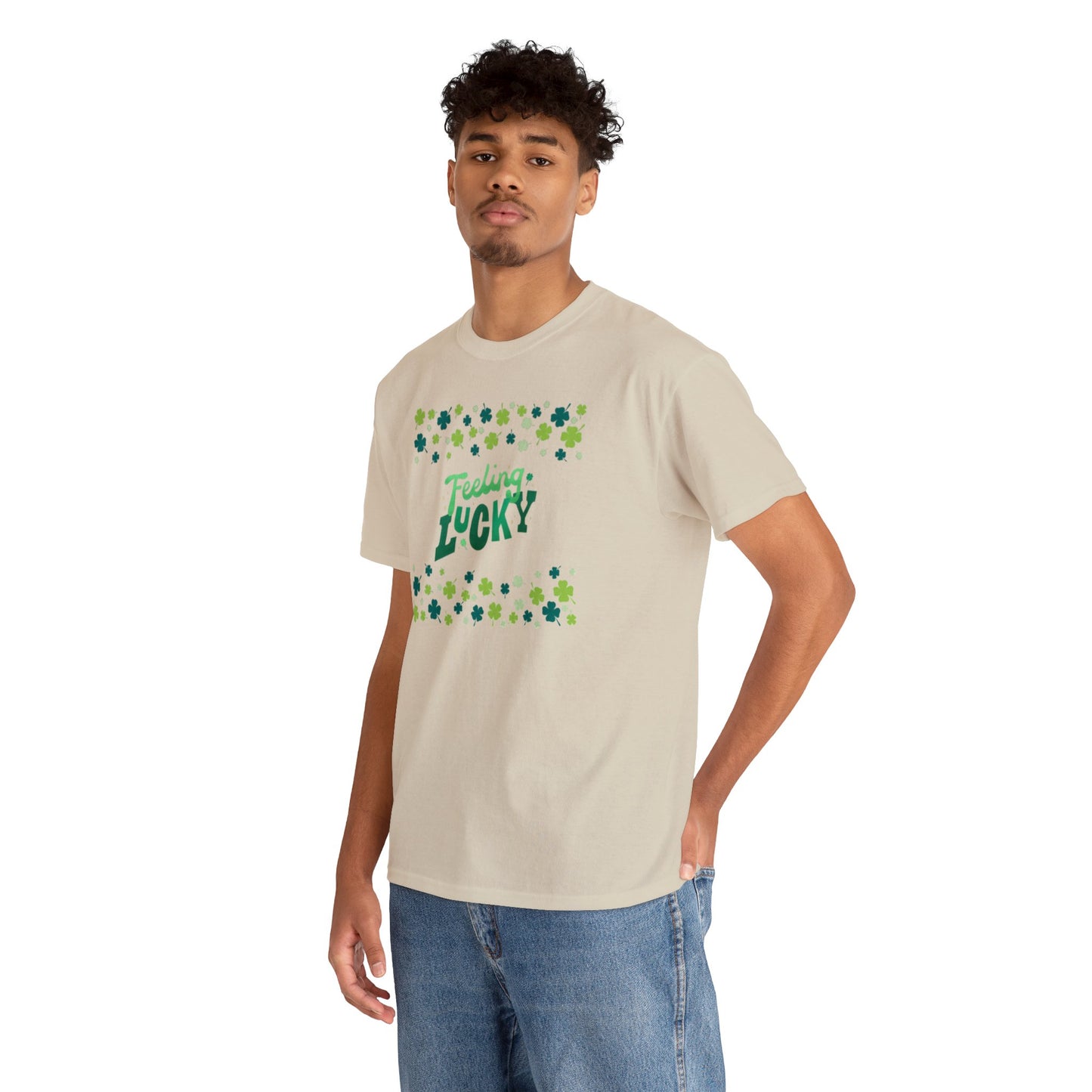 Feeling Lucky Shamrock - Heavy Cotton Tee