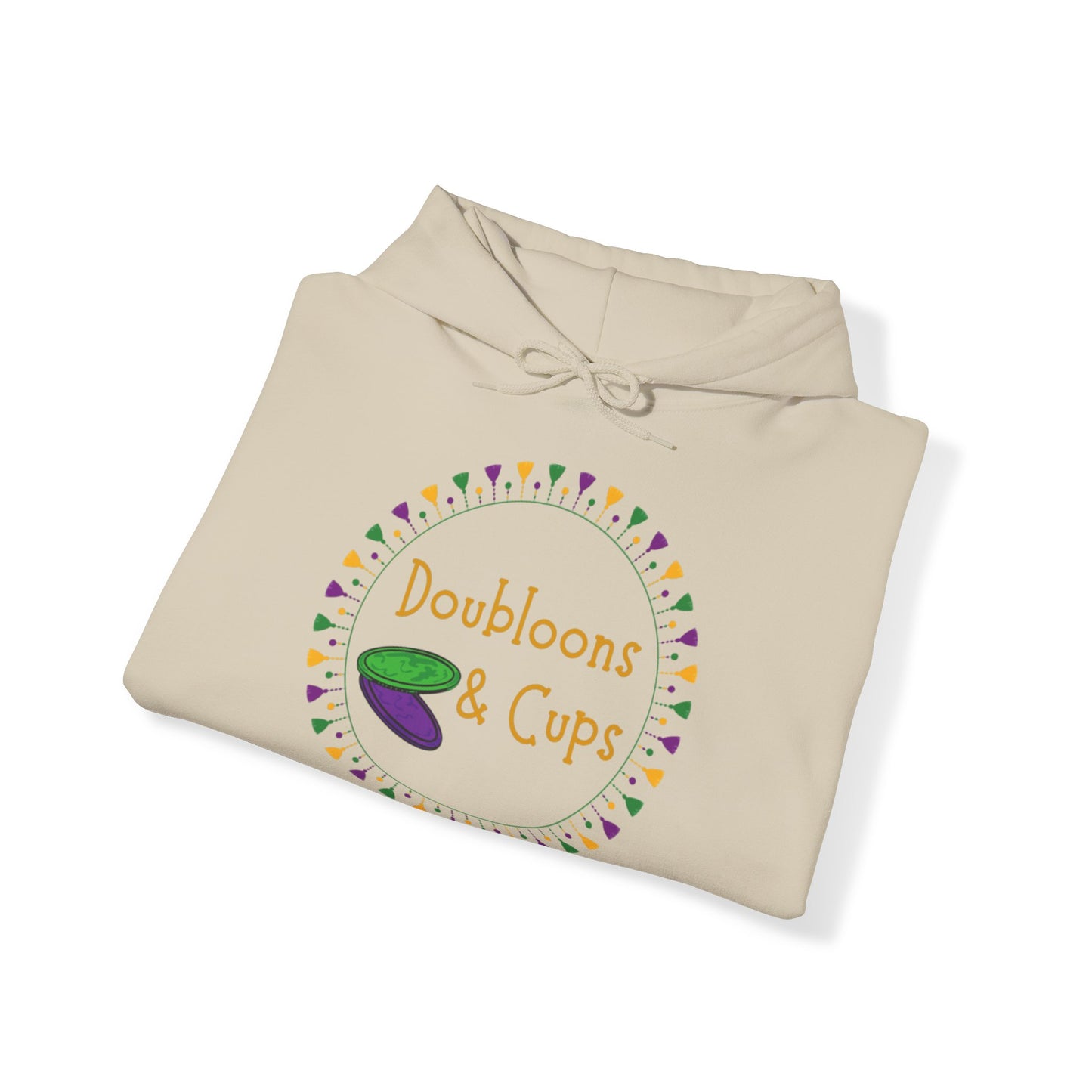 Doubloons and Cups Mardi Gras - Hooded Sweatshirt