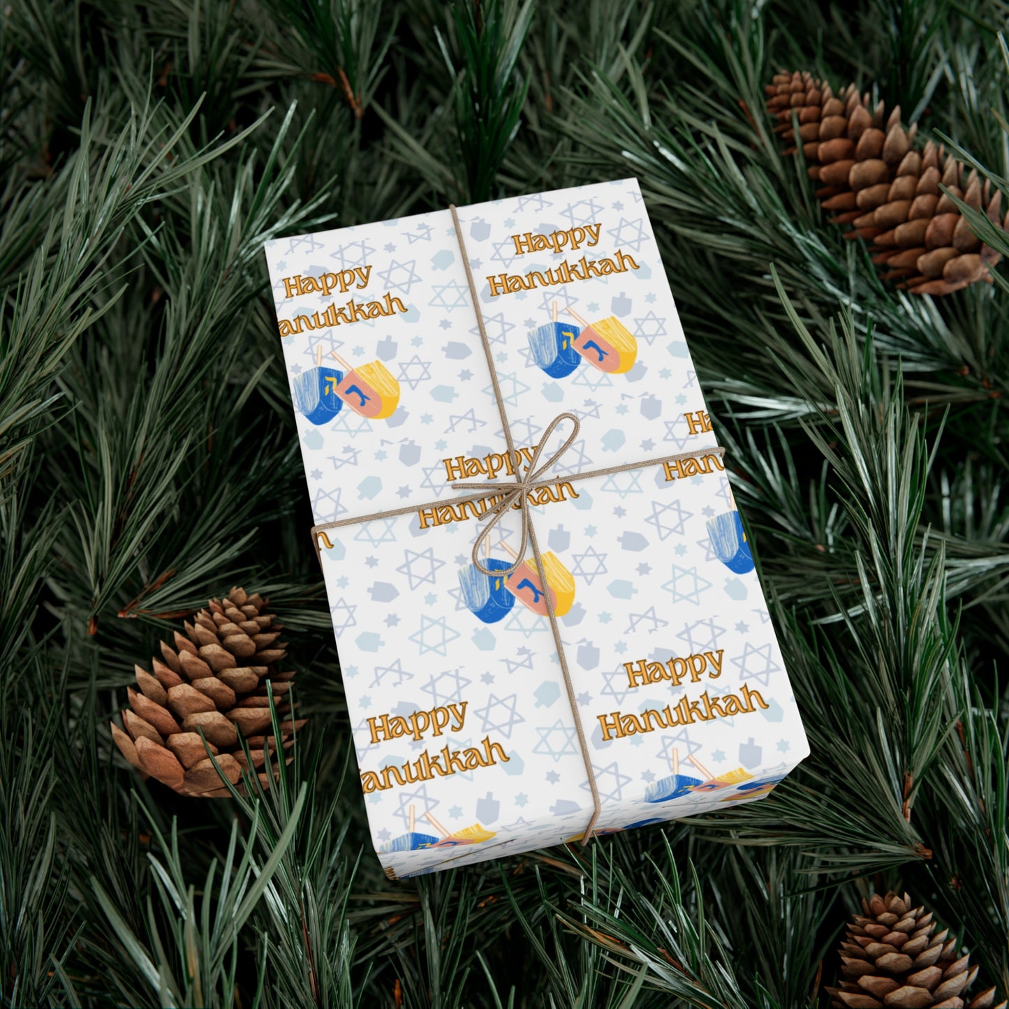 Happy Hanukkah Gift Wrap Paper