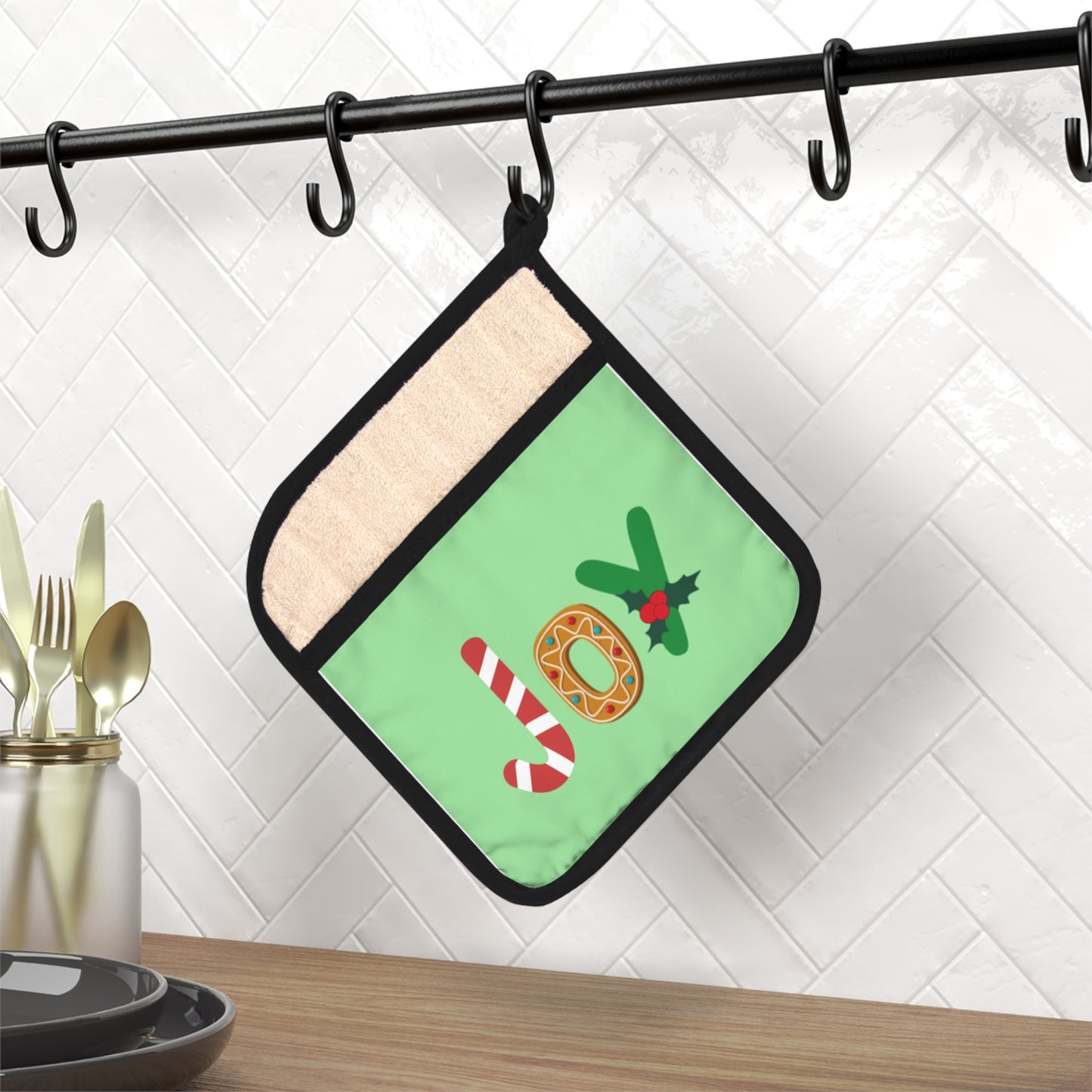 Holiday Joy - Pot Holder with Pocket