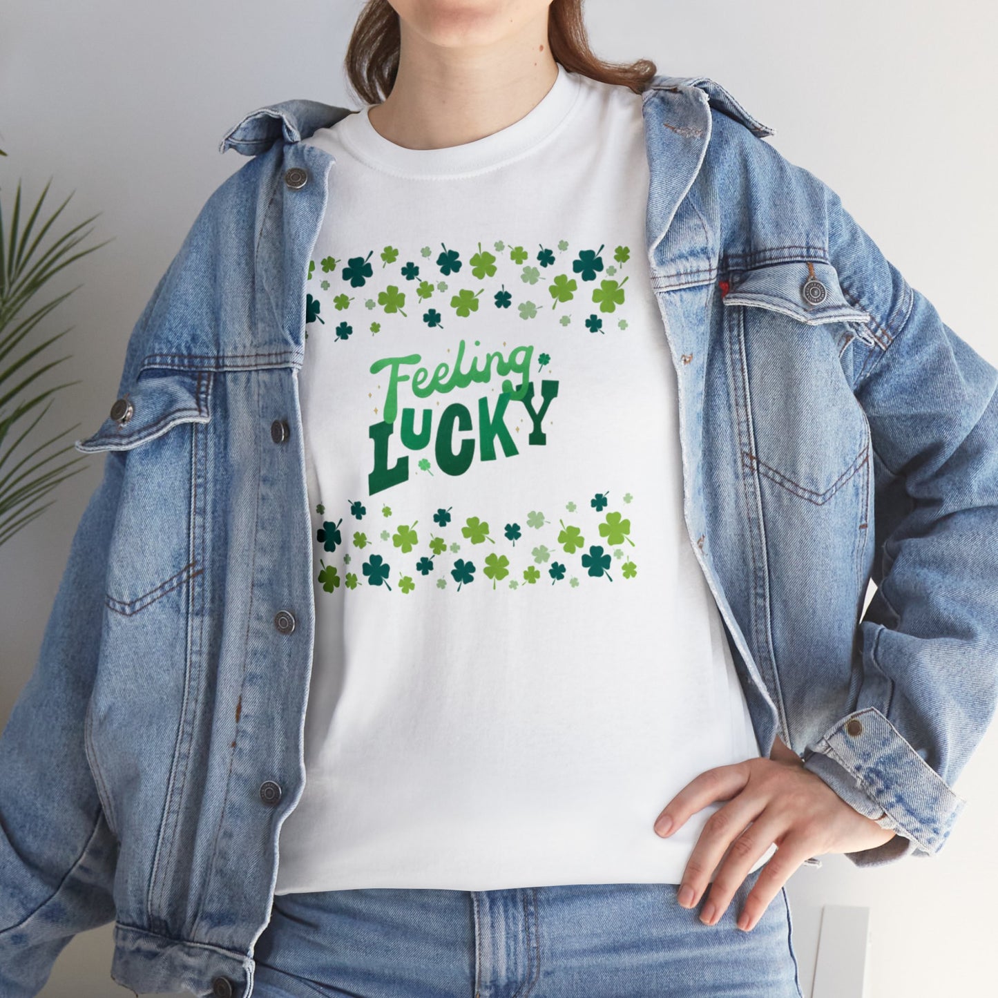 Feeling Lucky Shamrock - Heavy Cotton Tee