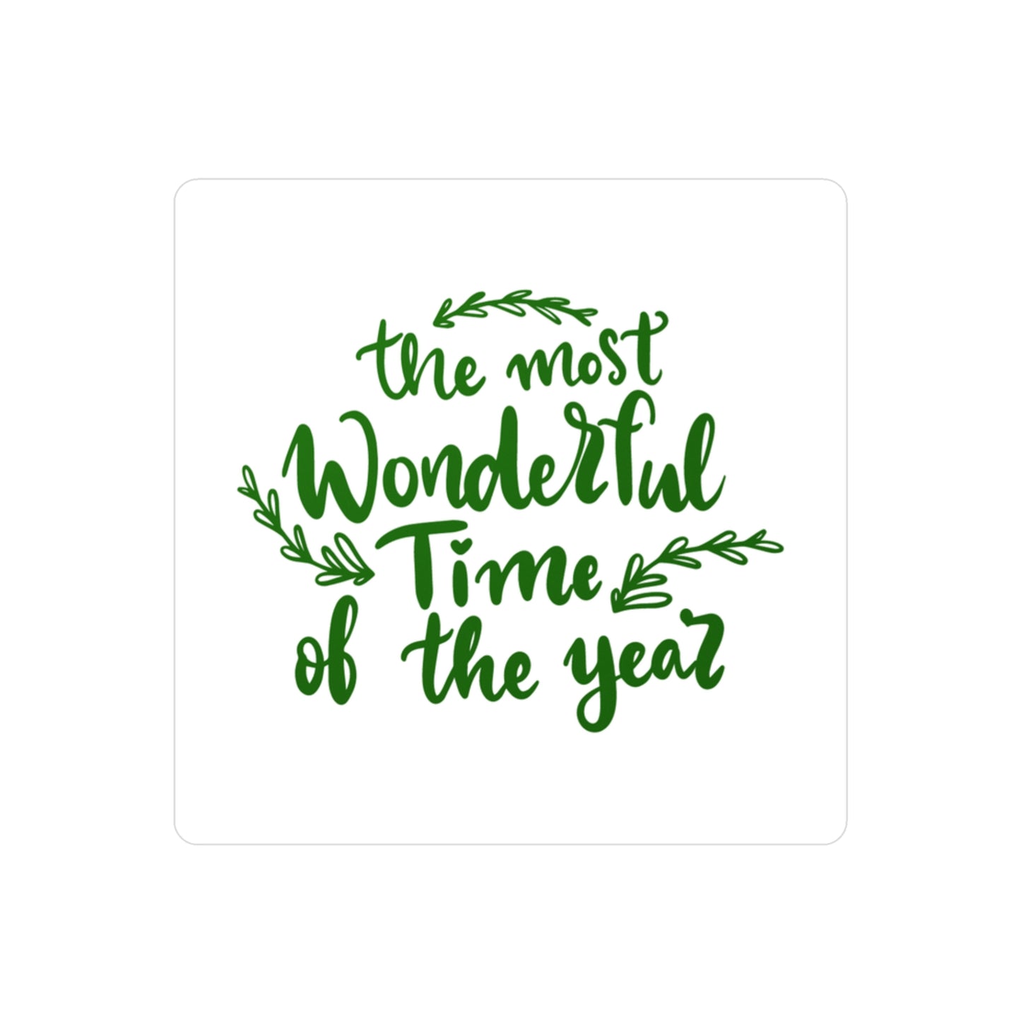 Most Wonderful Time of the Year Vinyl Decals