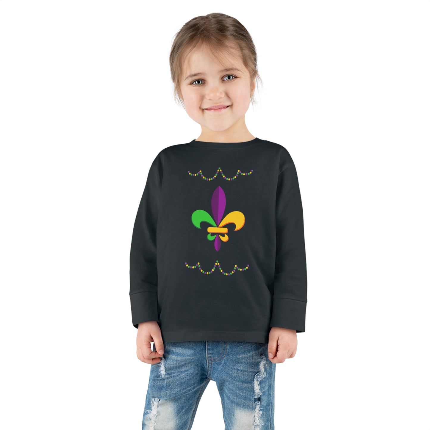 Mardi Gras Ready - Toddler Long Sleeve Tee