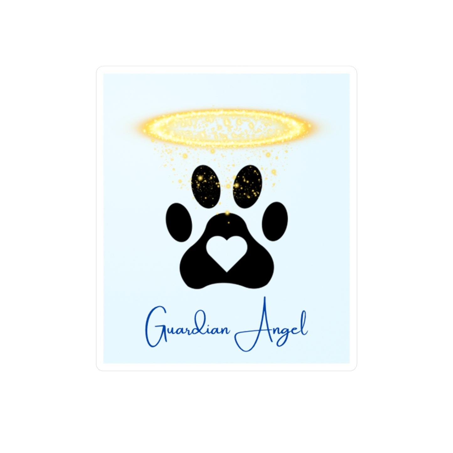 Guardian Angel Pet in Blue - Vinyl Decals