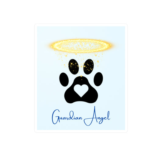 Guardian Angel Pet in Blue - Vinyl Decals