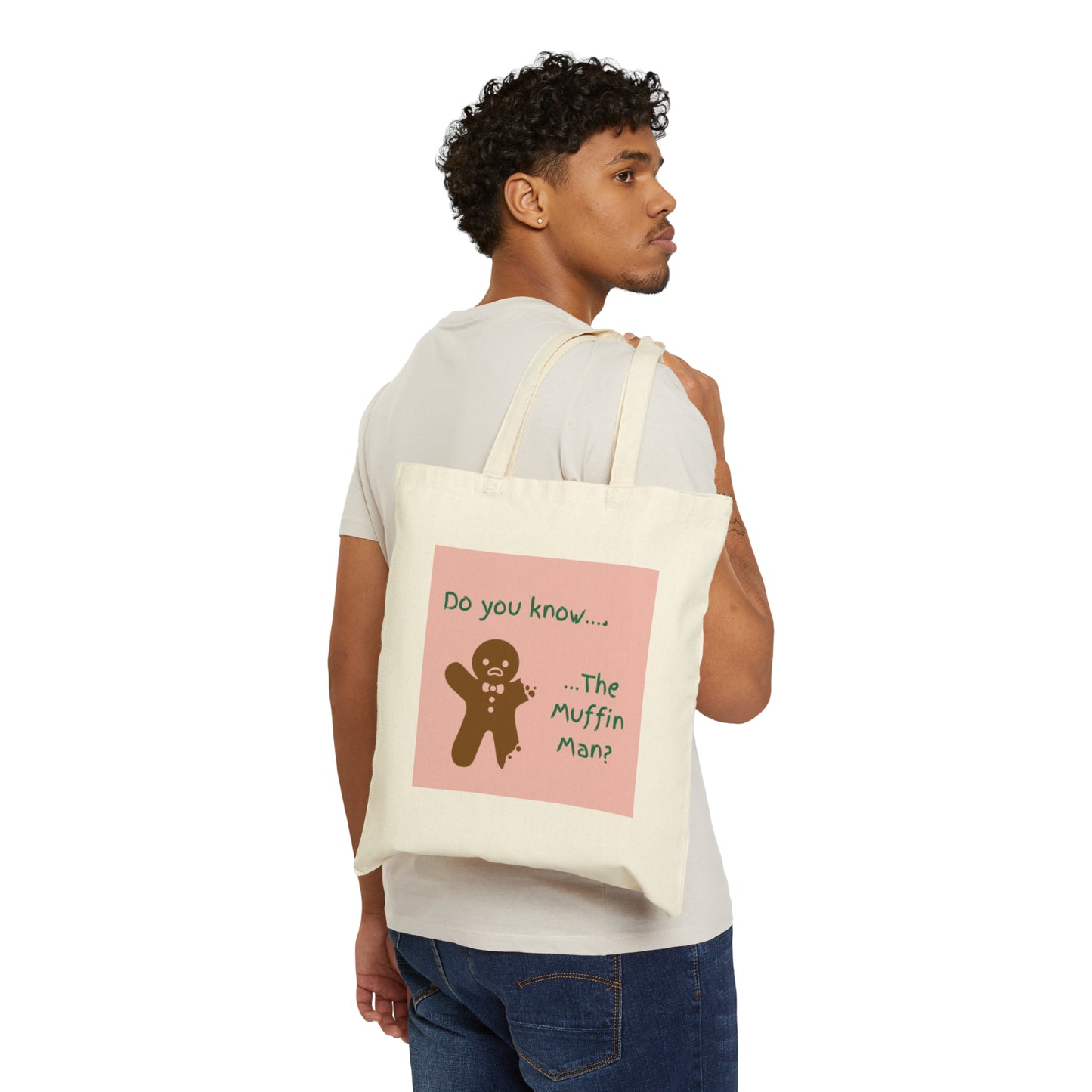 The Muffin Man- Cotton Canvas Tote Bag