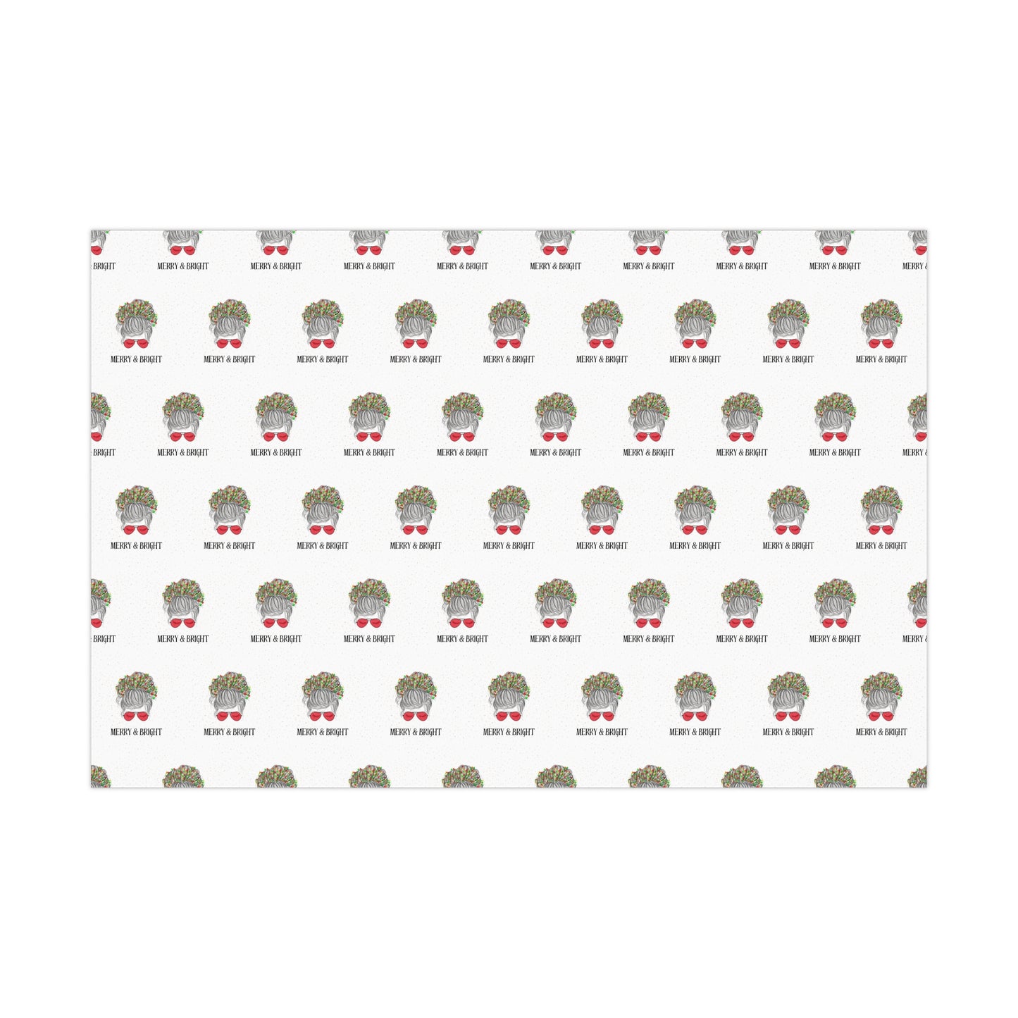 Merry and Bright Gift Wrap Paper