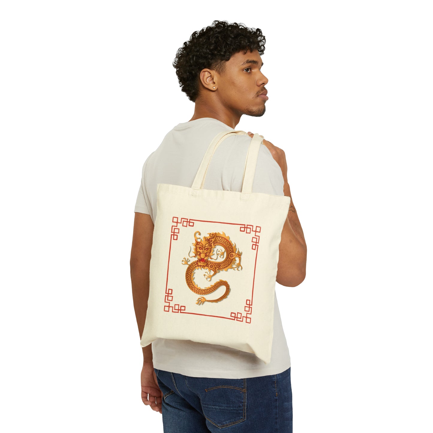 Golden Dragon - Canvas Tote Bag