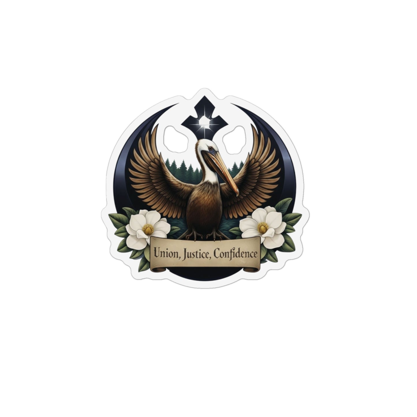 Louisiana Pelican Magnet — Rebel Birds