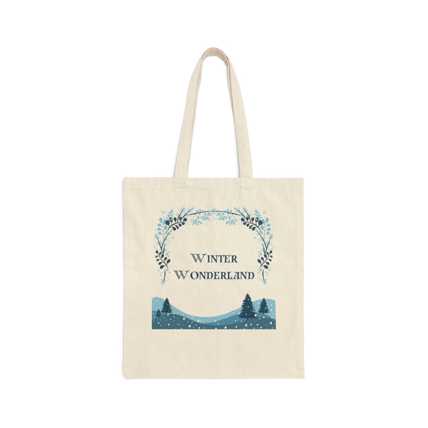 Winter Wonderland- Cotton Canvas Tote Bag