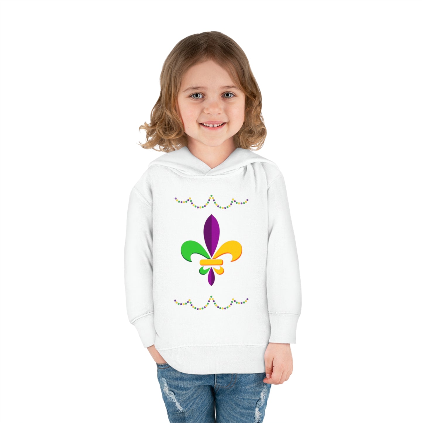 Mardi Gras Ready - Toddler Pullover Fleece Hoodie