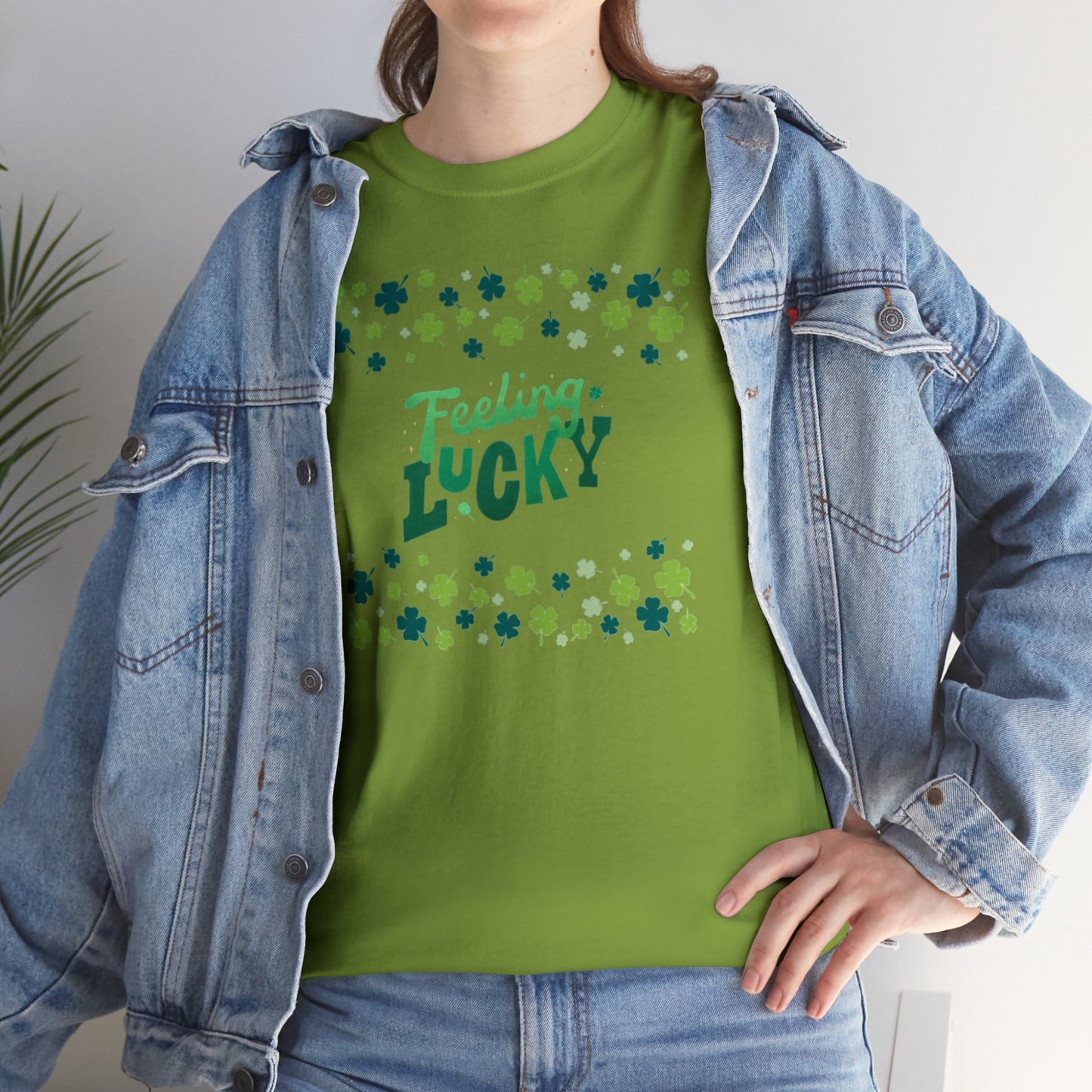 Feeling Lucky Shamrock - Heavy Cotton Tee