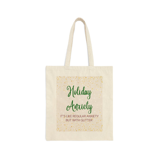 Holiday Anxiety - Cotton Canvas Tote Bag