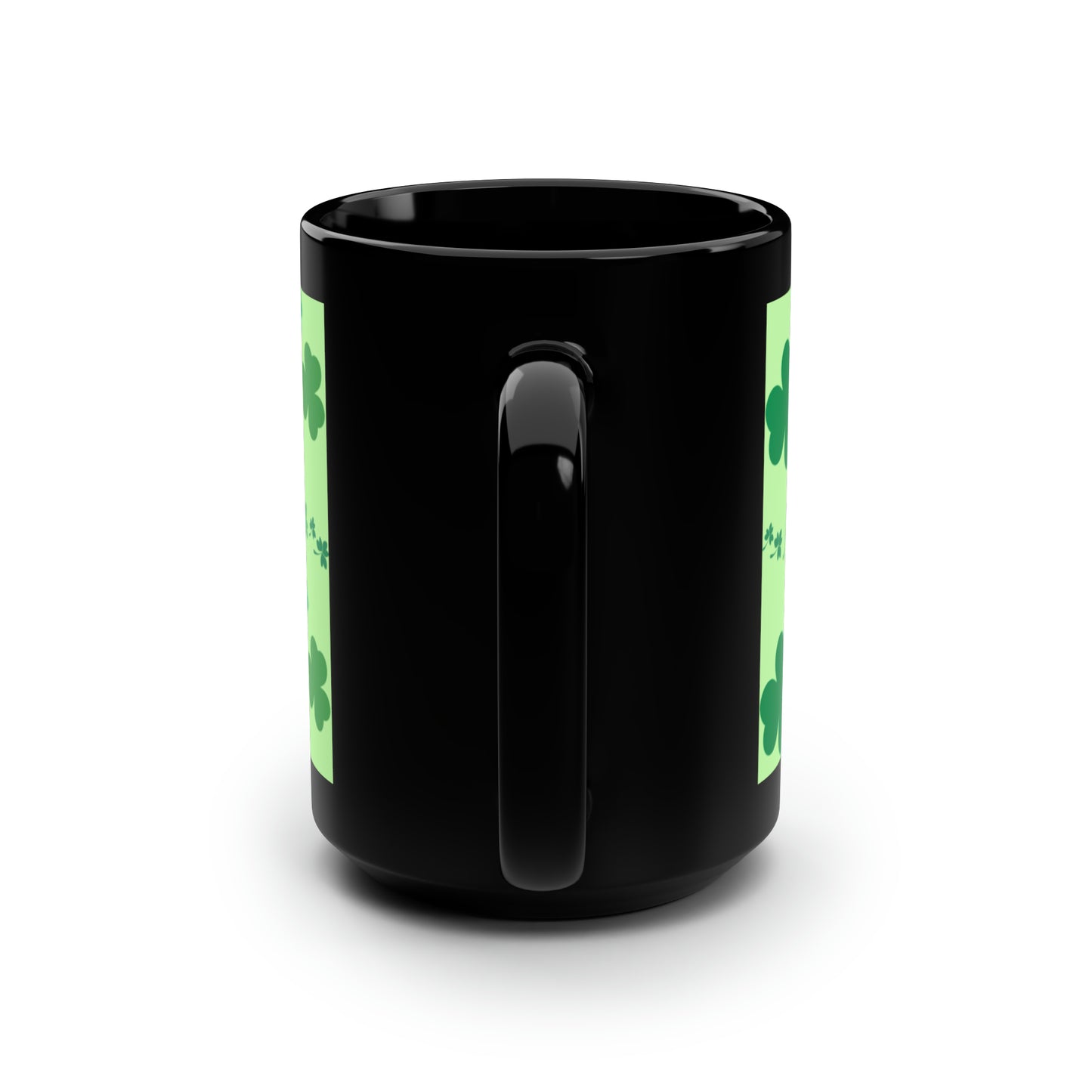 Shamrock - Black Mug, 15oz