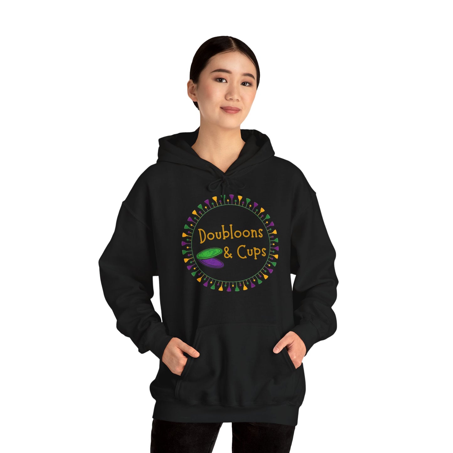 Doubloons and Cups Mardi Gras - Hooded Sweatshirt