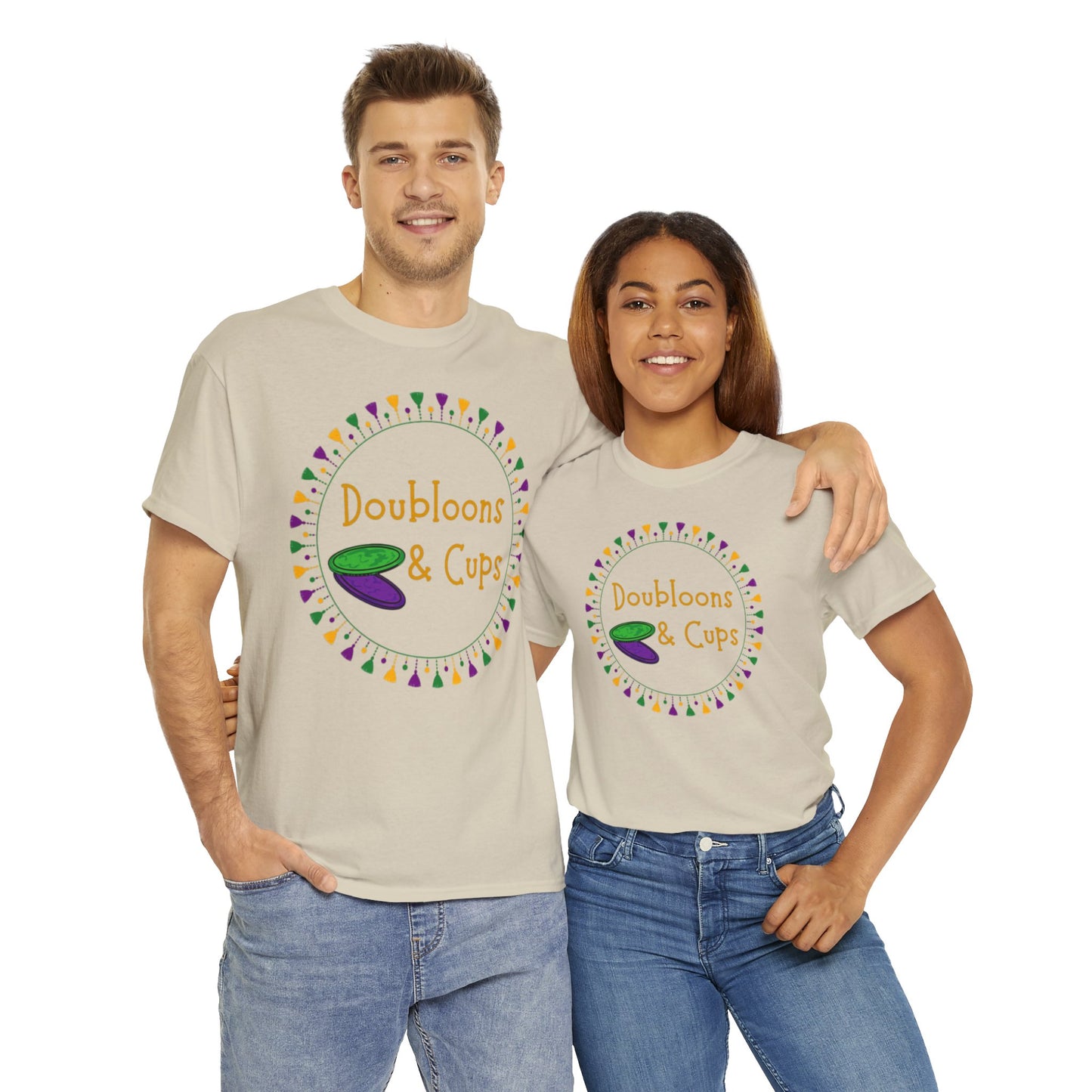 Doubloons and Cups Mardi Gras - Cotton Tee