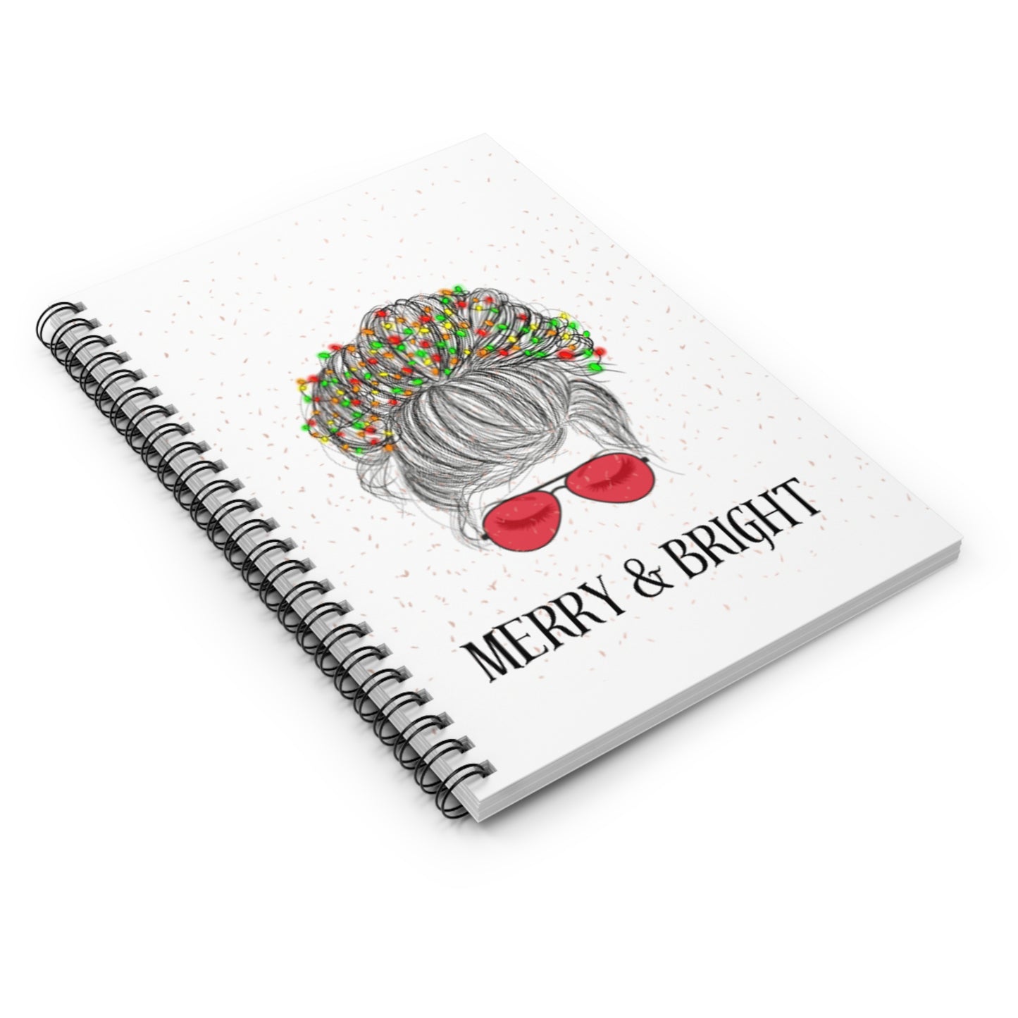 Merry and Bright Spiral Notebook - Ruled Line