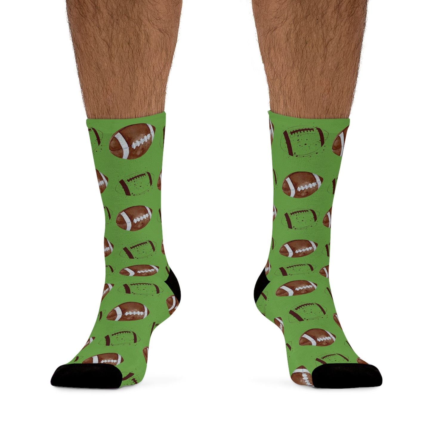 Game Time Football Socks (Green)