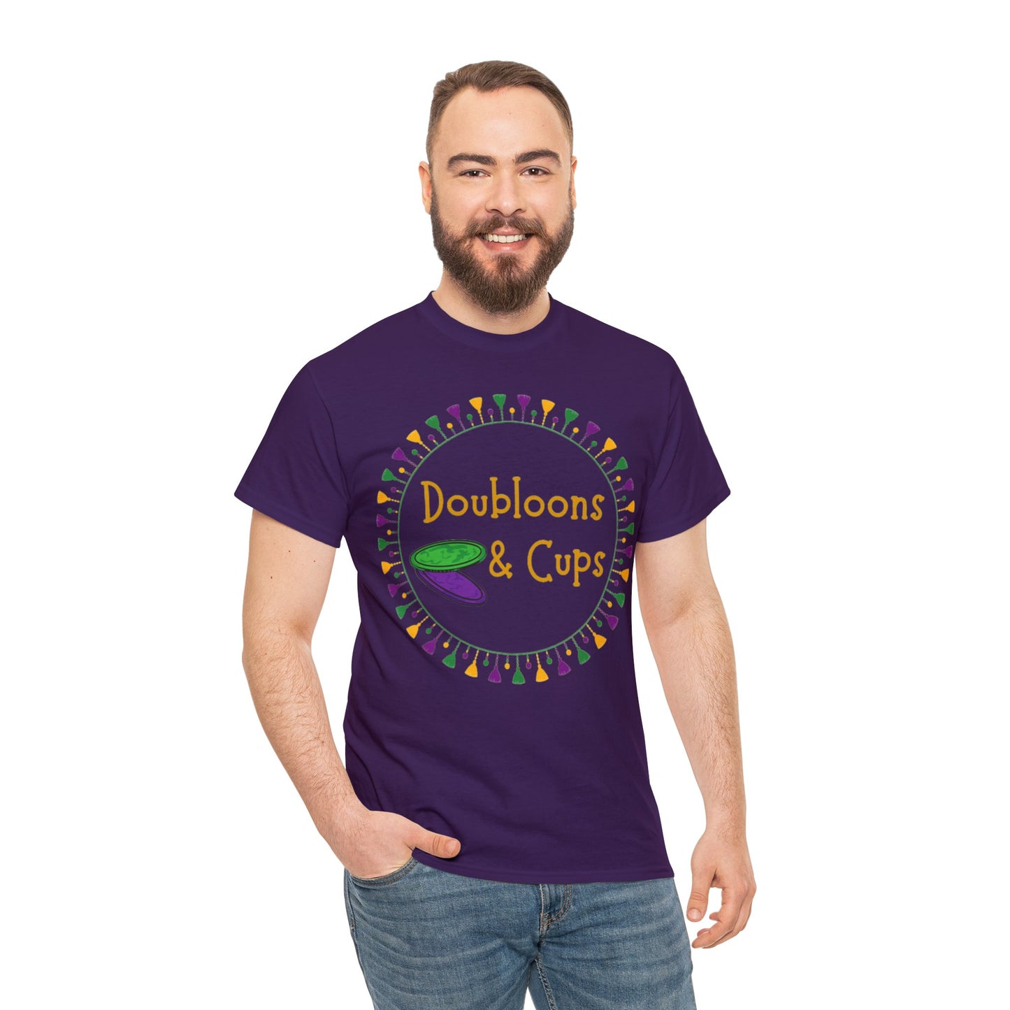 Doubloons and Cups Mardi Gras - Cotton Tee