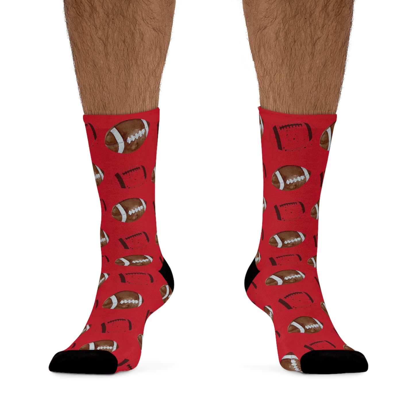 Game Day Football Socks (Red)