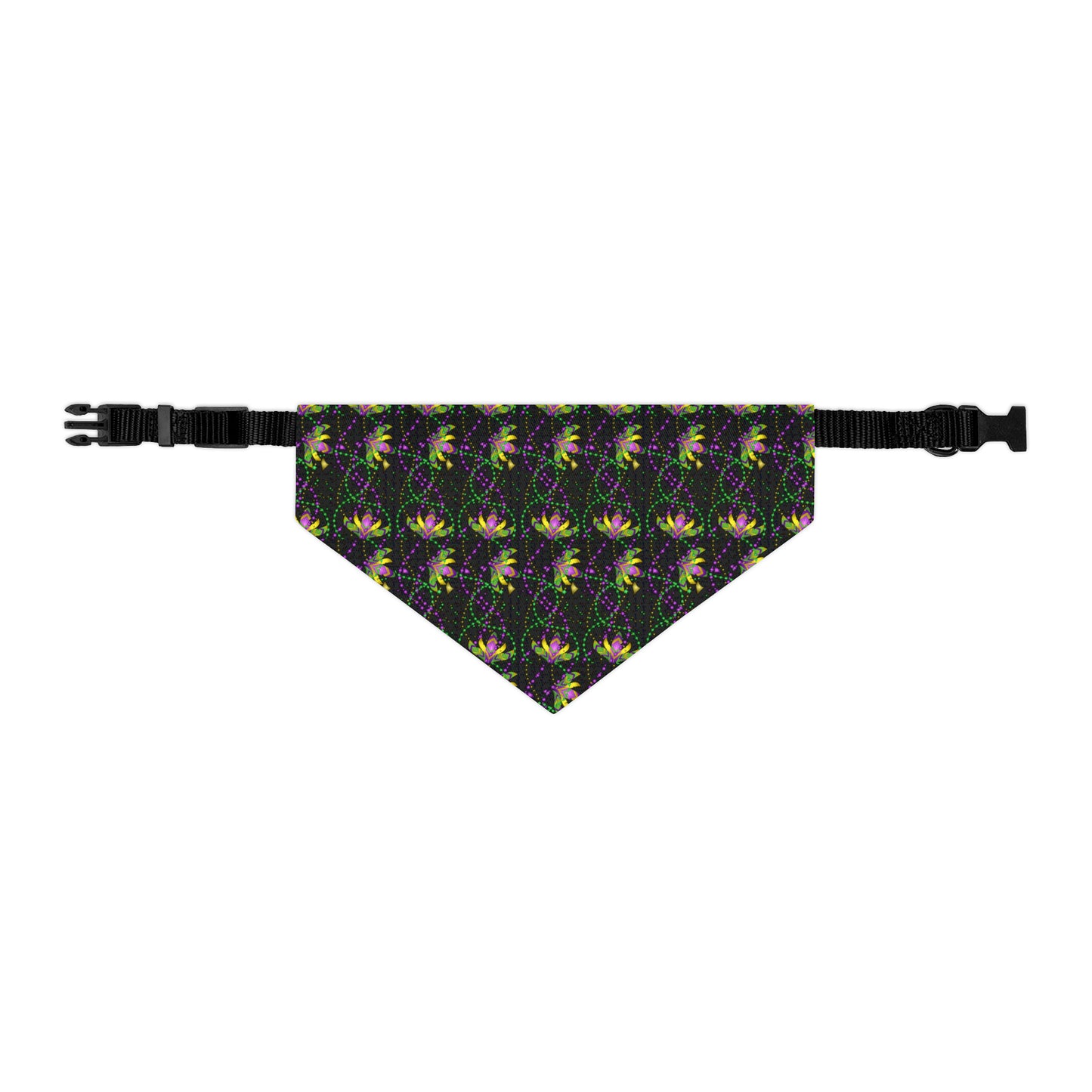 Mardi Gras Beads - Pet Bandana Collar