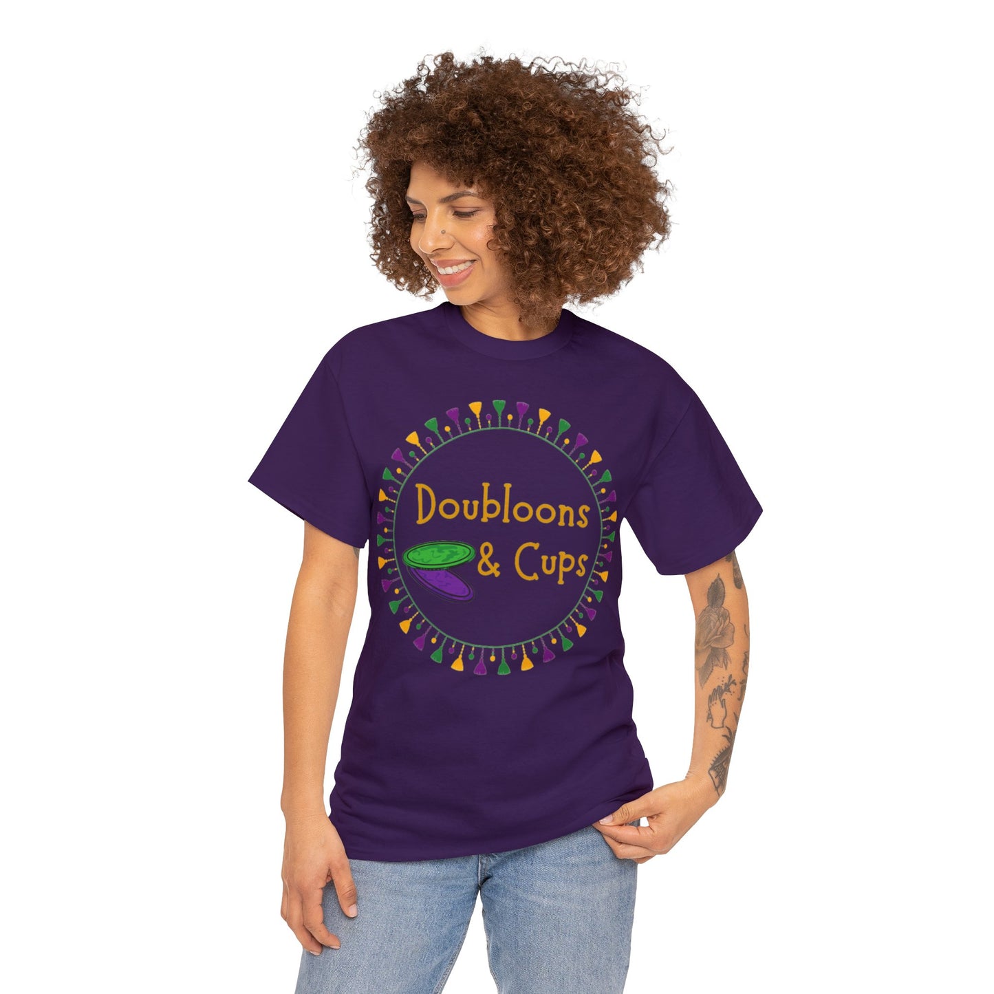 Doubloons and Cups Mardi Gras - Cotton Tee