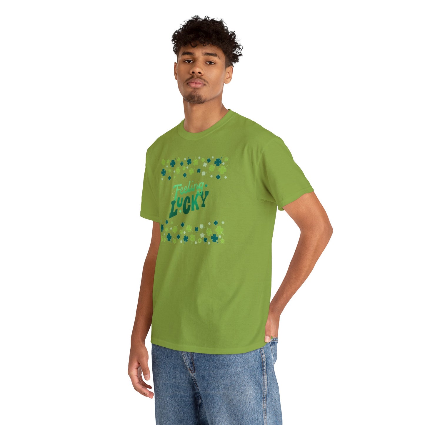 Feeling Lucky Shamrock - Heavy Cotton Tee