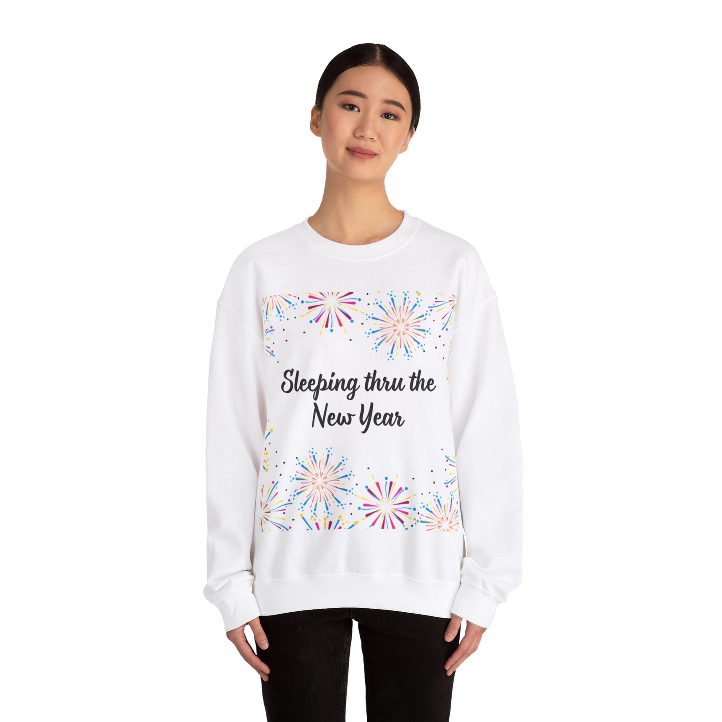 Sleeping thru the New Year- Unisex Heavy Blend™ Crewneck Sweatshirt