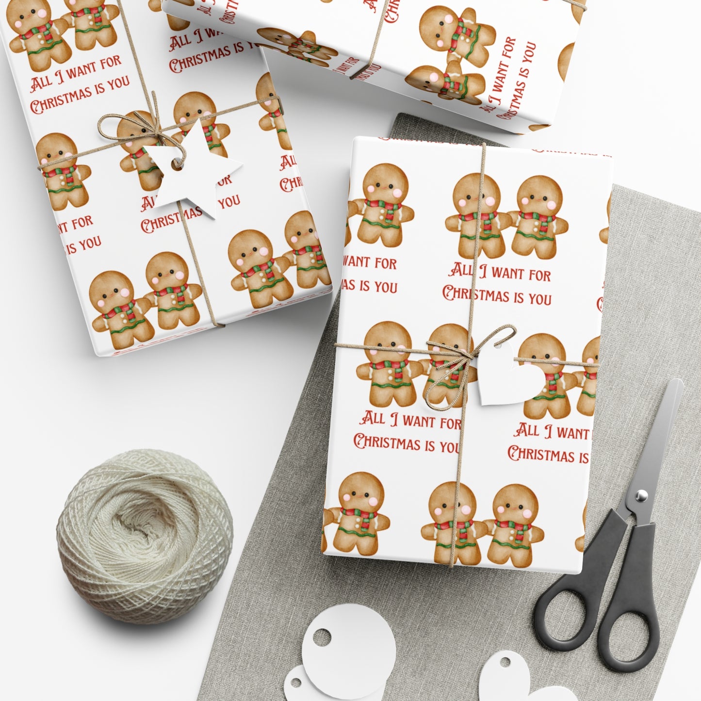 Gingerbread Gift Wrapping Paper