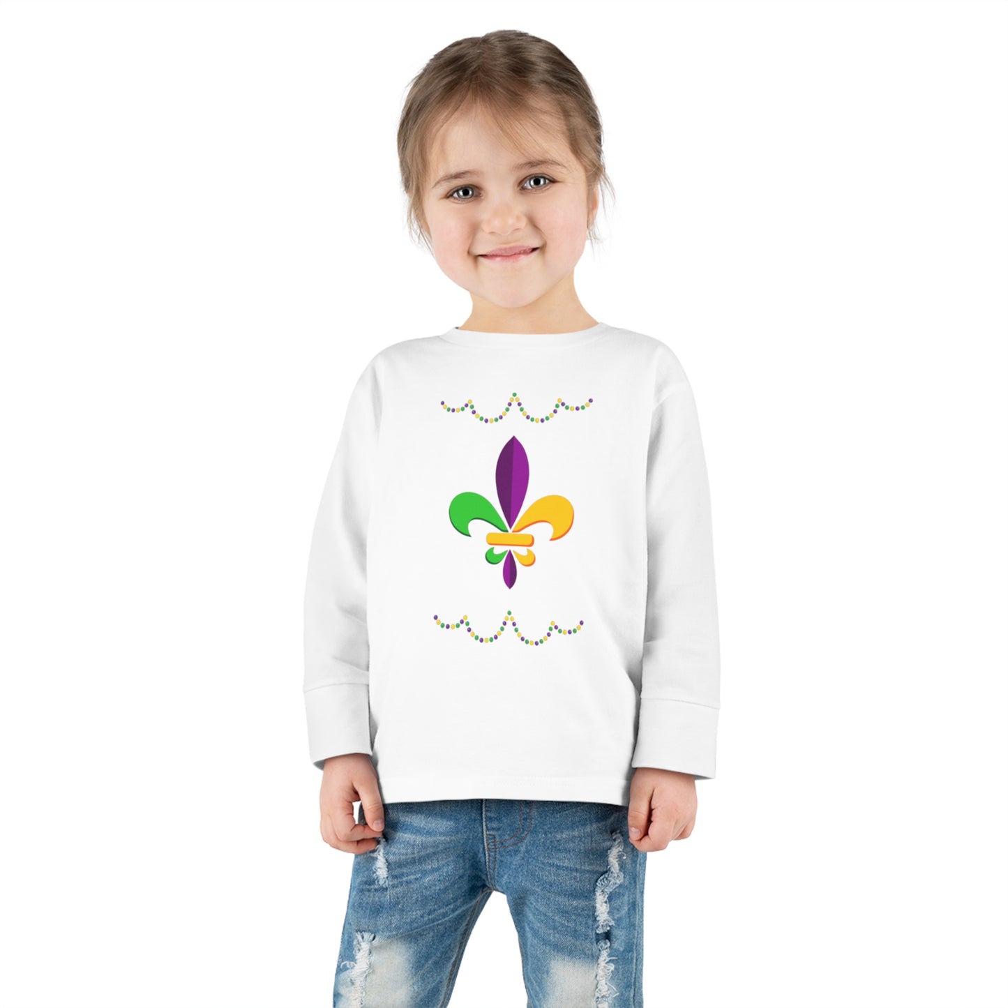 Mardi Gras Ready - Toddler Long Sleeve Tee