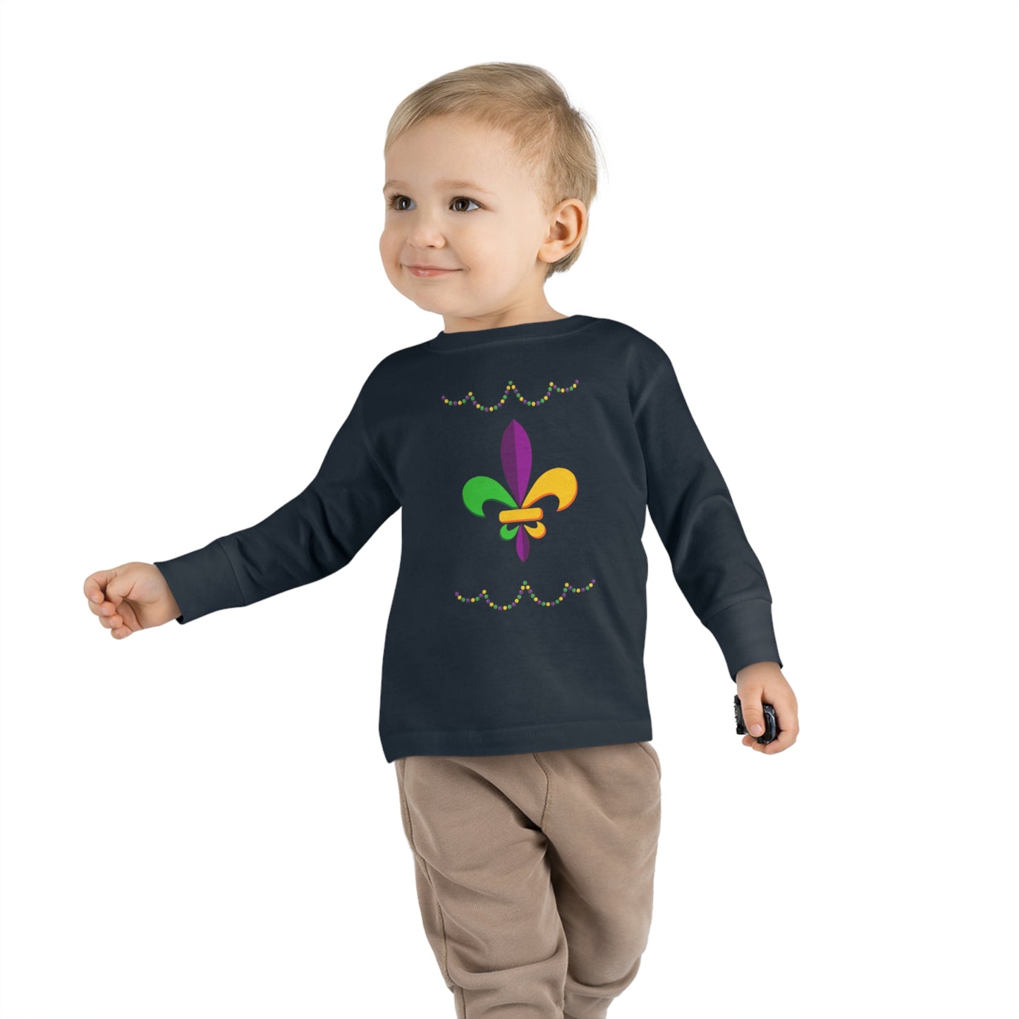 Mardi Gras Ready - Toddler Long Sleeve Tee