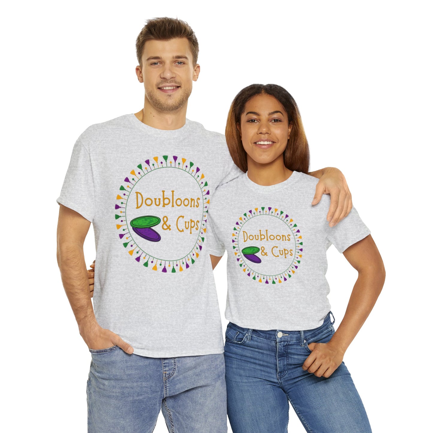 Doubloons and Cups Mardi Gras - Cotton Tee