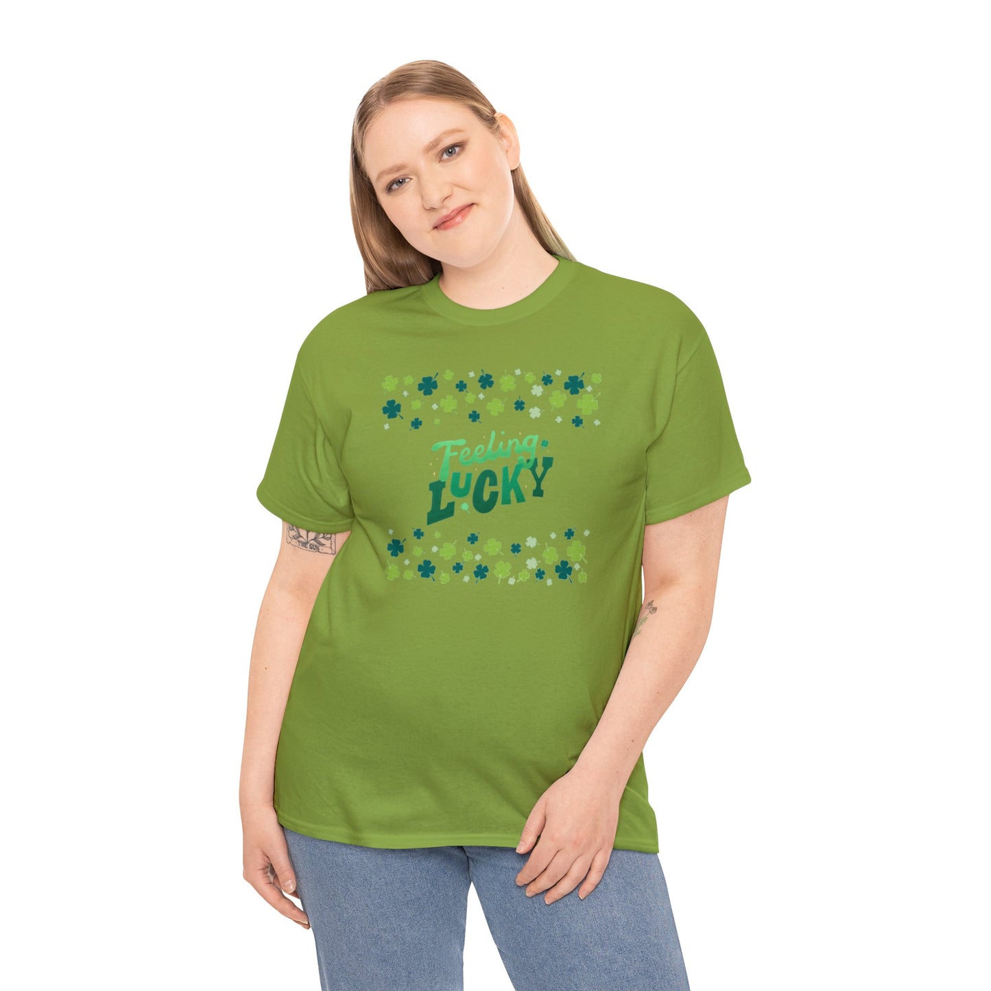 Feeling Lucky Shamrock - Heavy Cotton Tee