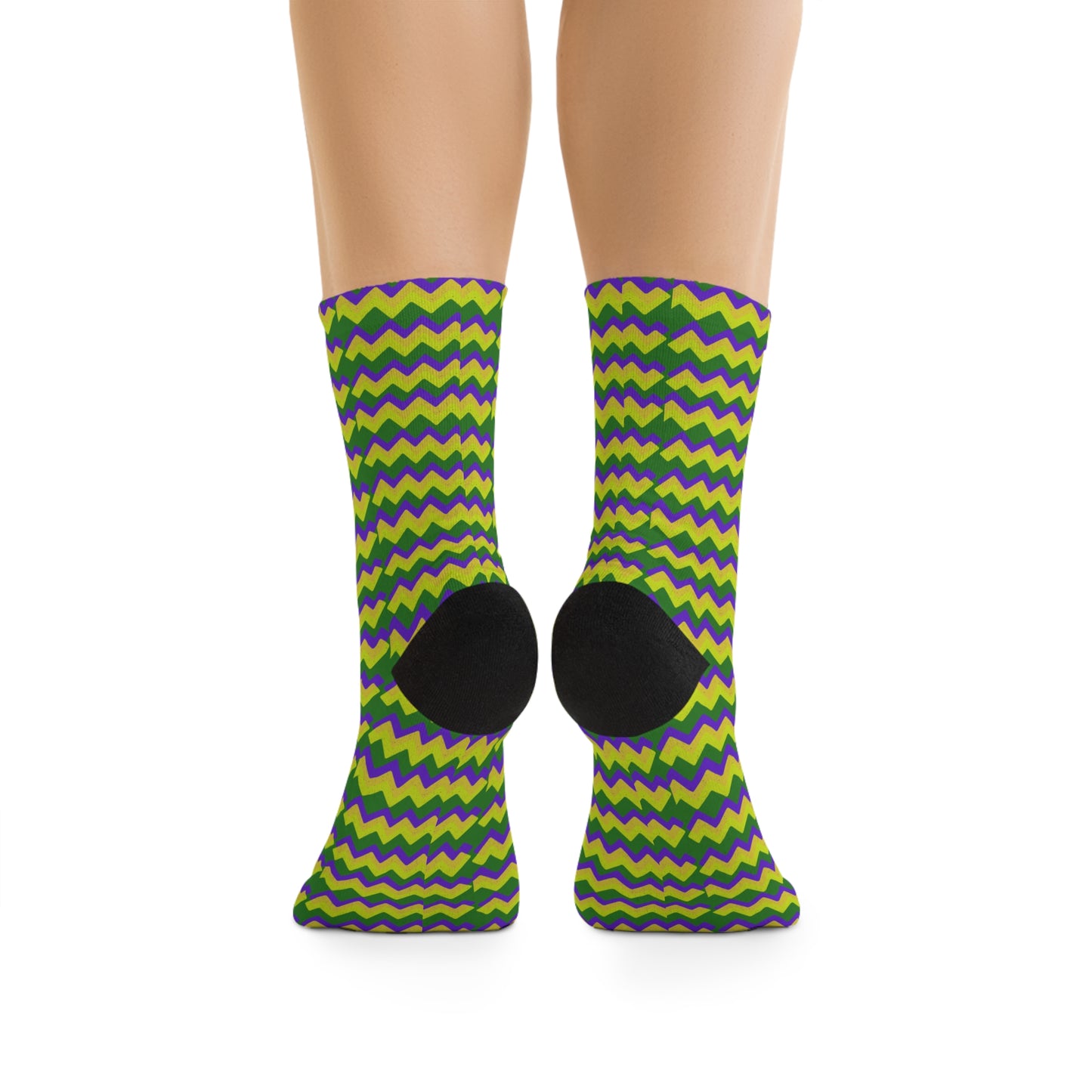 Mardi Gras Colors - Recycled Poly Socks