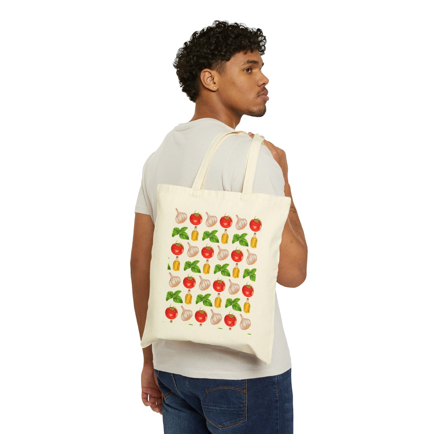 Italian Foods - Cotton Canvas Tote Bag