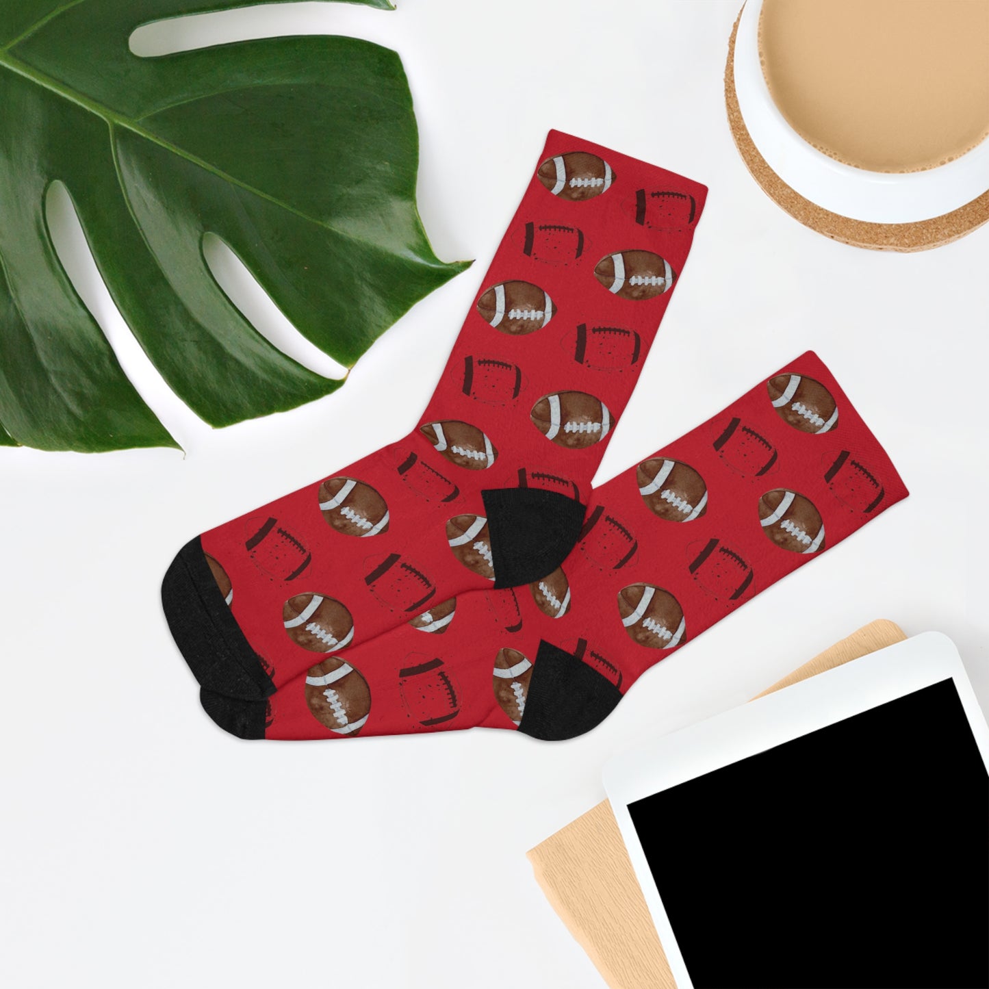 Game Day Football Socks (Red)