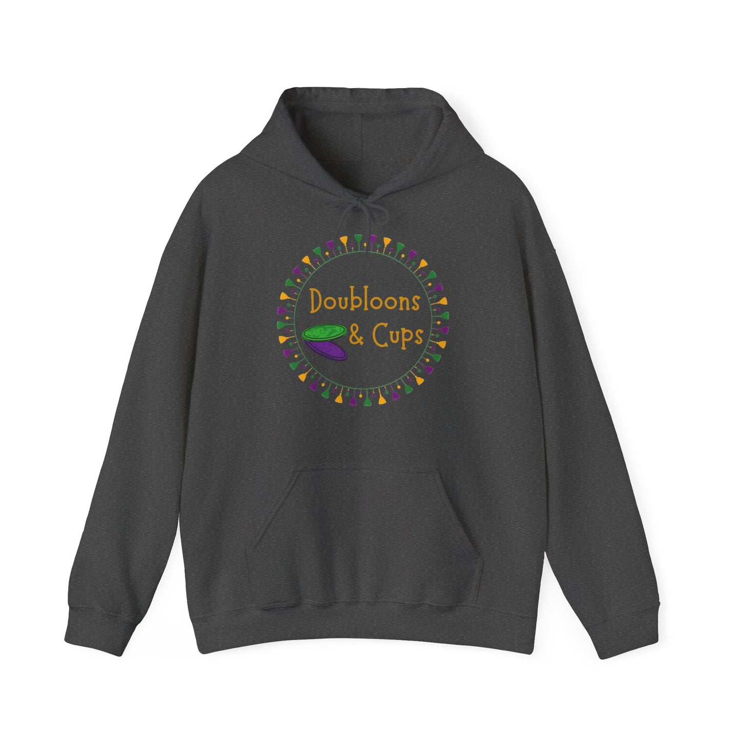 Doubloons and Cups Mardi Gras - Hooded Sweatshirt