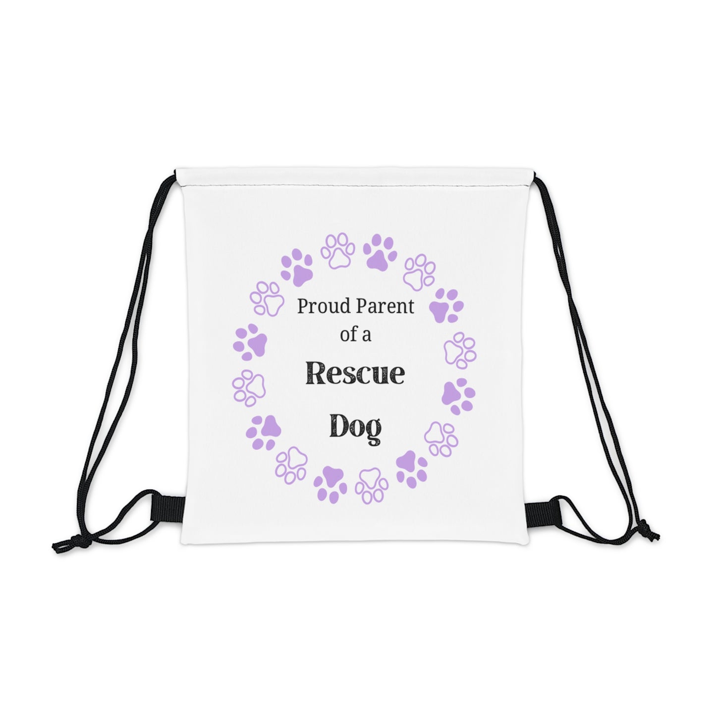 Proud Parent of a Rescue Dog - Outdoor Drawstring Bag