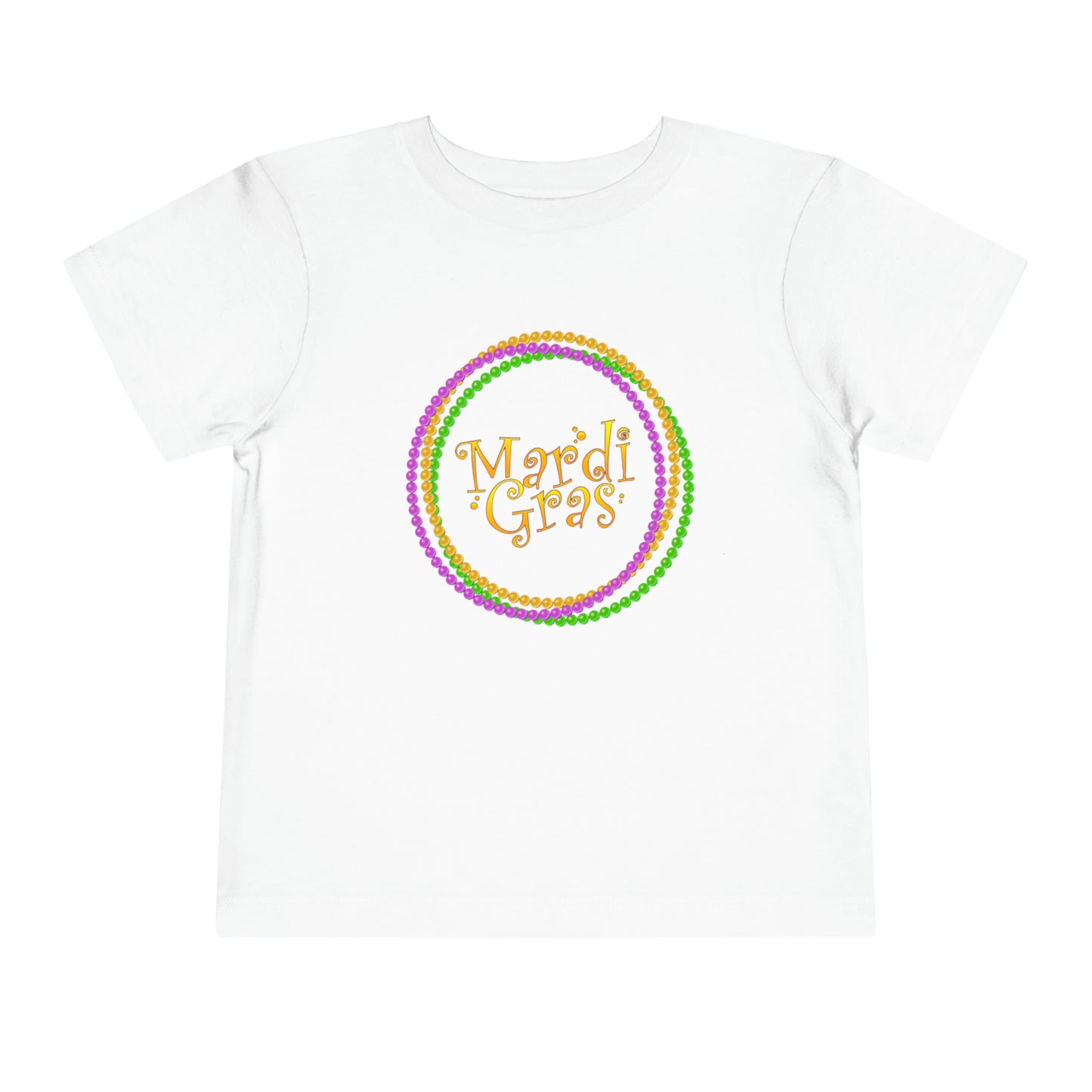 Happy Mardi Gras - Toddler Short Sleeve Tee