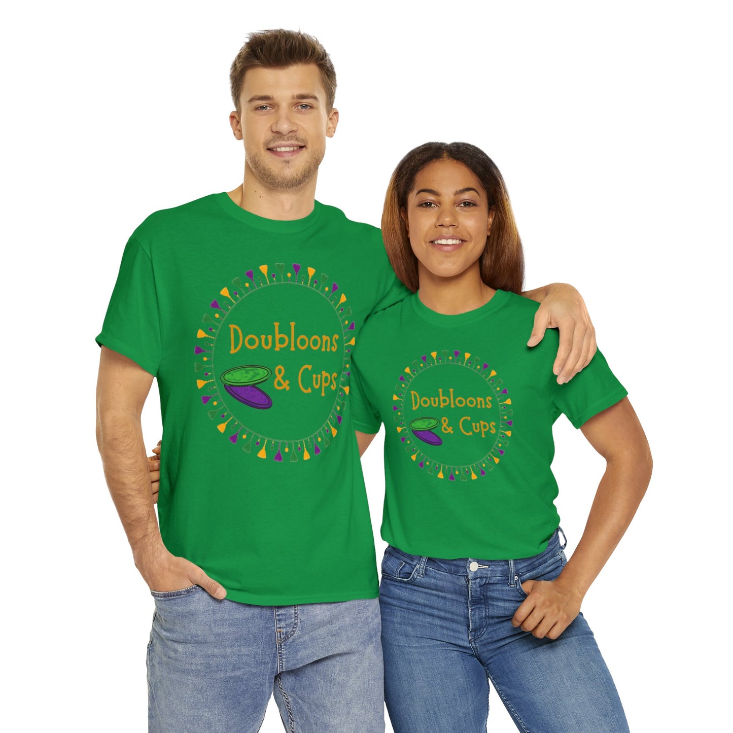 Doubloons and Cups Mardi Gras - Cotton Tee