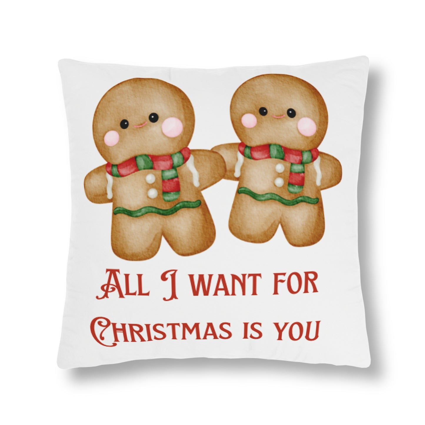 Gingerbread Couple Waterproof Pillow