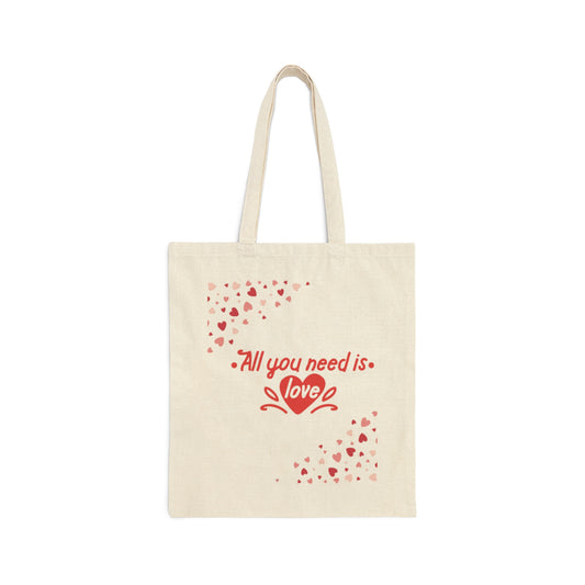 All You Need is Love - Cotton Canvas Tote Bag