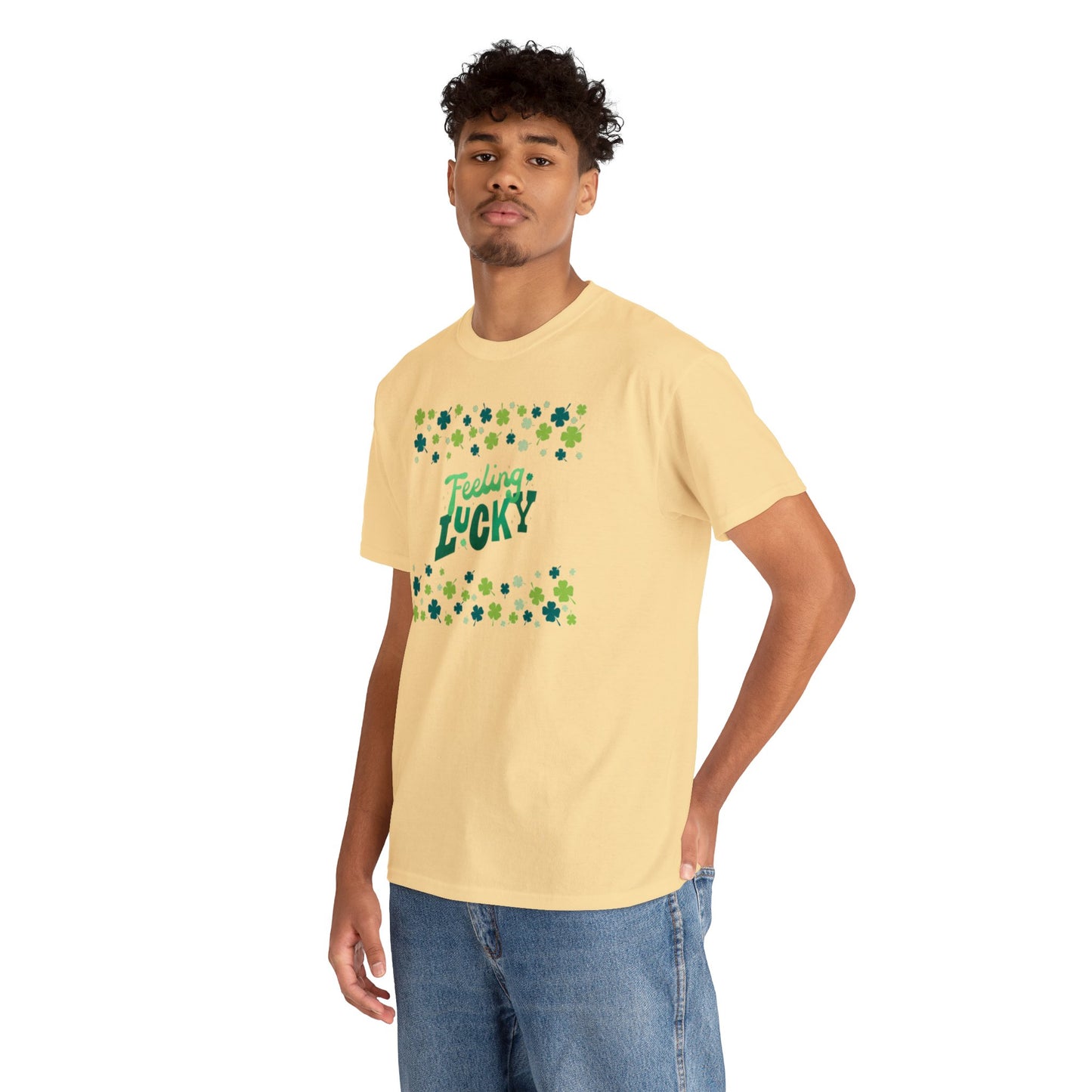 Feeling Lucky Shamrock - Heavy Cotton Tee