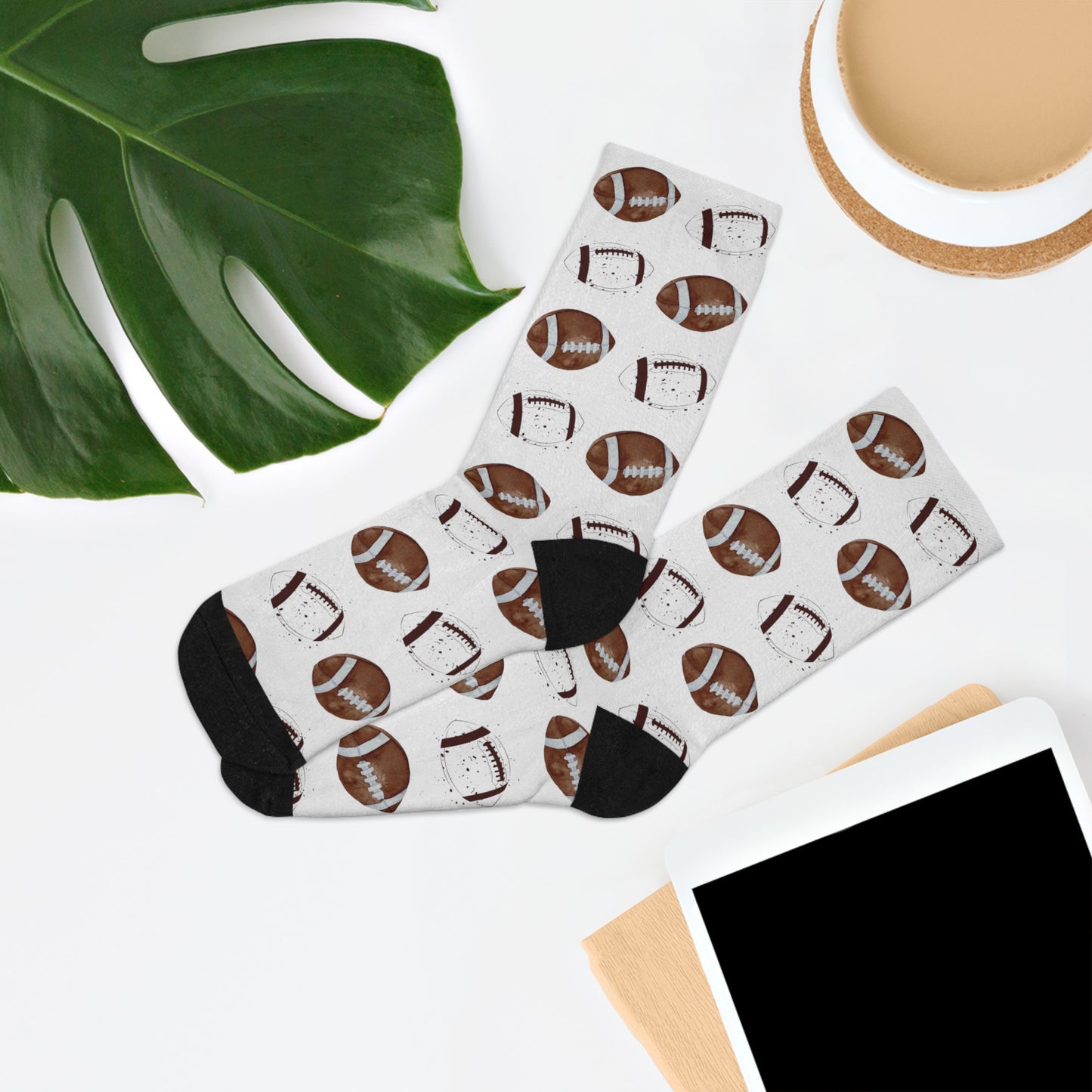 Game Day Football Socks (White)