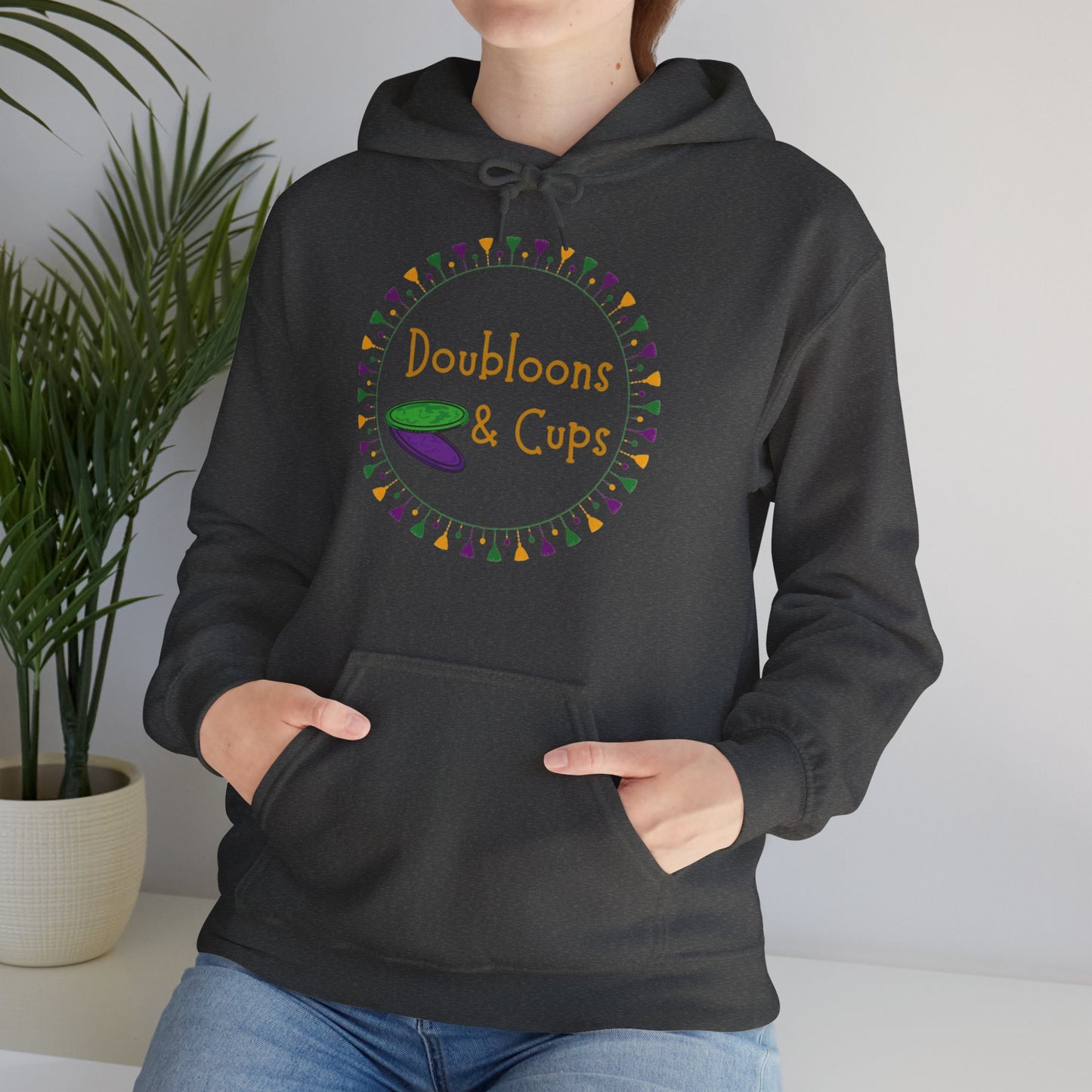 Doubloons and Cups Mardi Gras - Hooded Sweatshirt