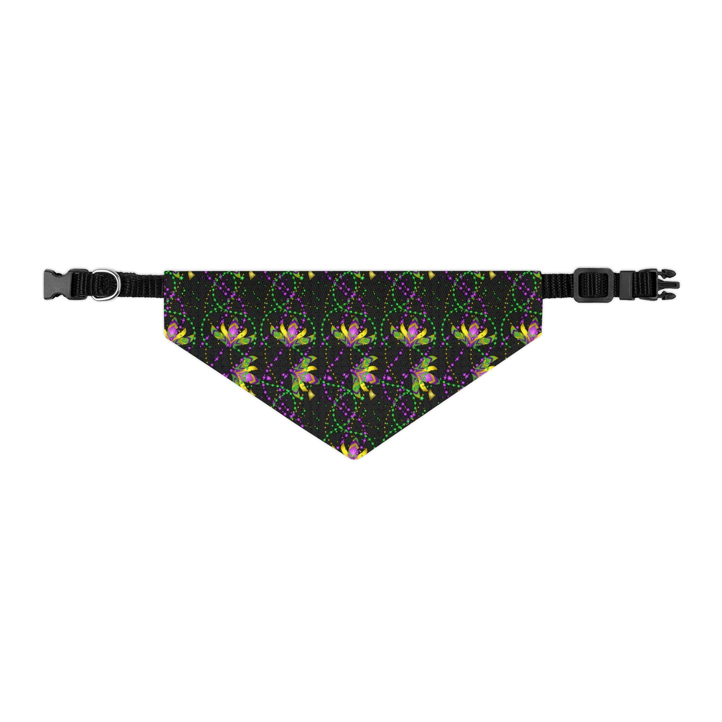 Mardi Gras Beads - Pet Bandana Collar