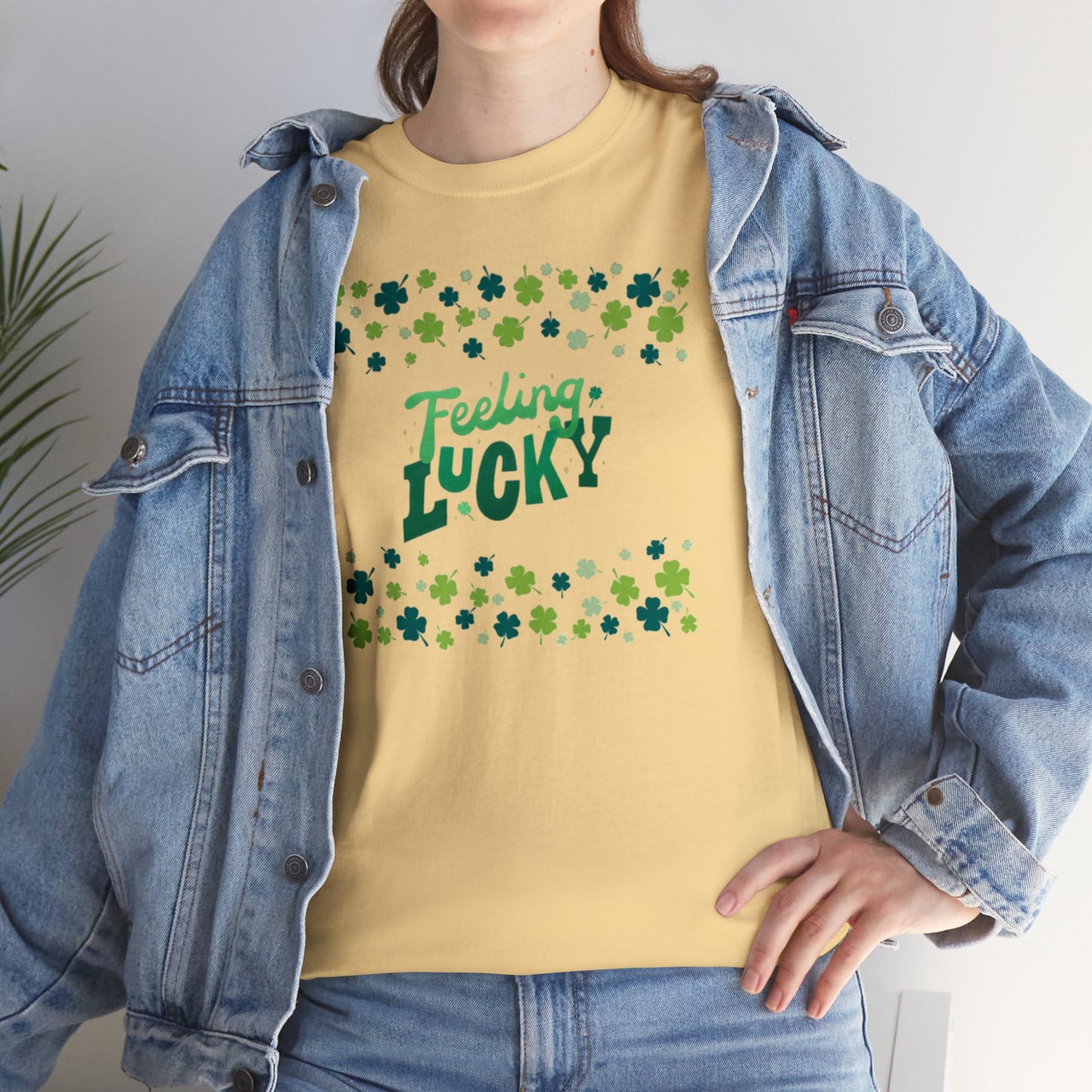 Feeling Lucky Shamrock - Heavy Cotton Tee