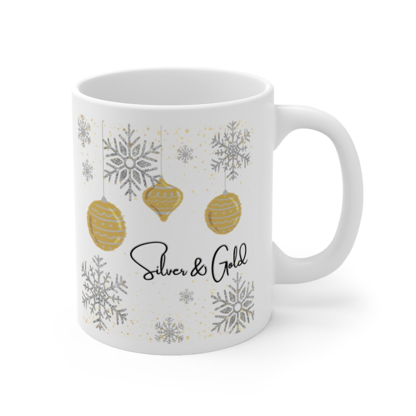 Silver and Gold Mug 11oz