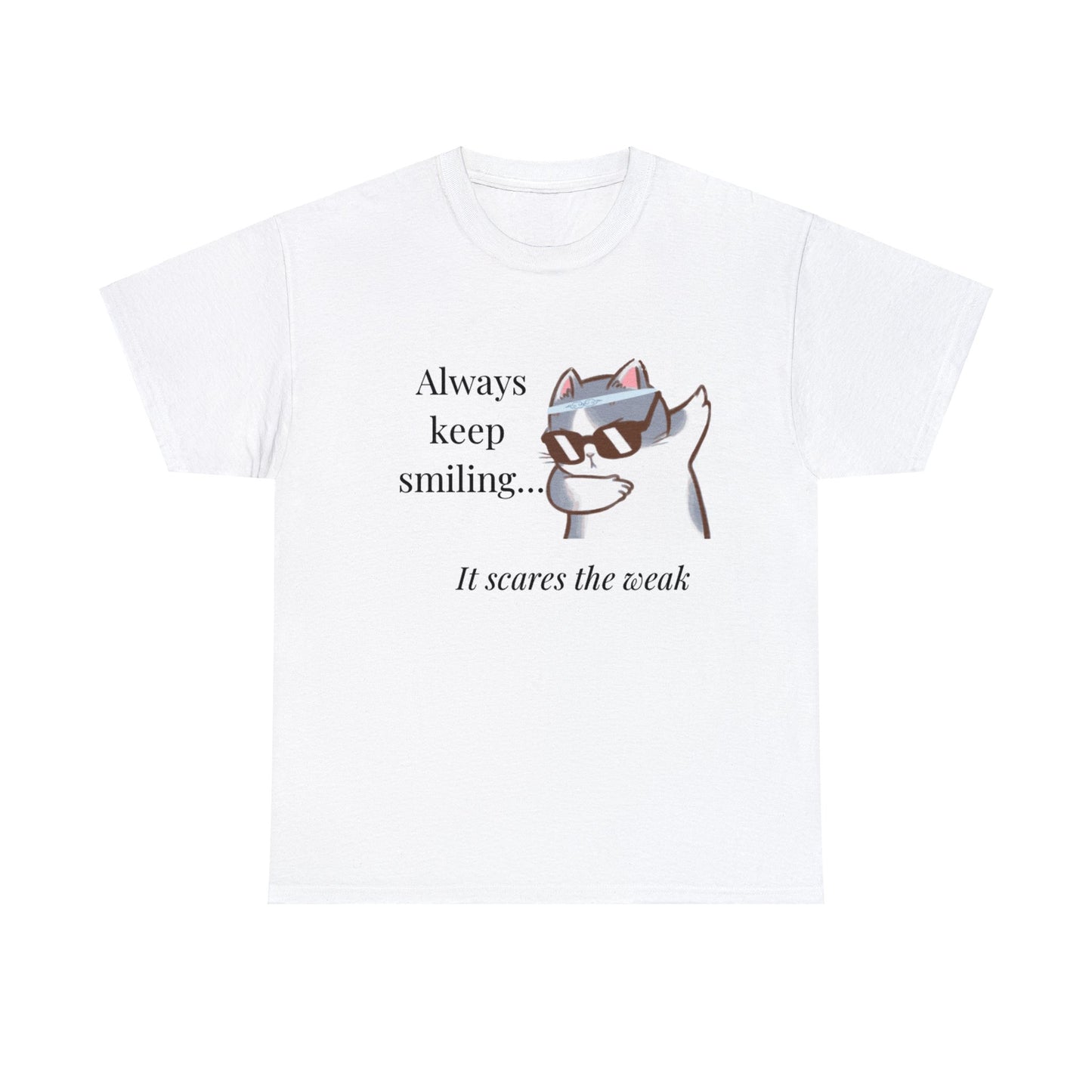 Keep Smiling - Unisex Heavy Cotton Tee